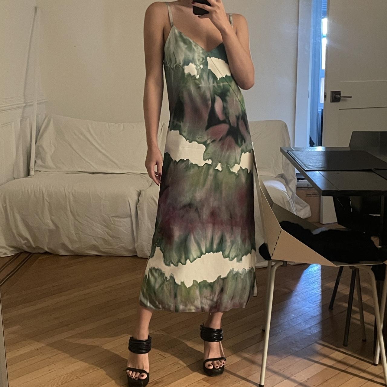 ACNE STUDIOS acid print long slip dress size: 34/XS | Depop