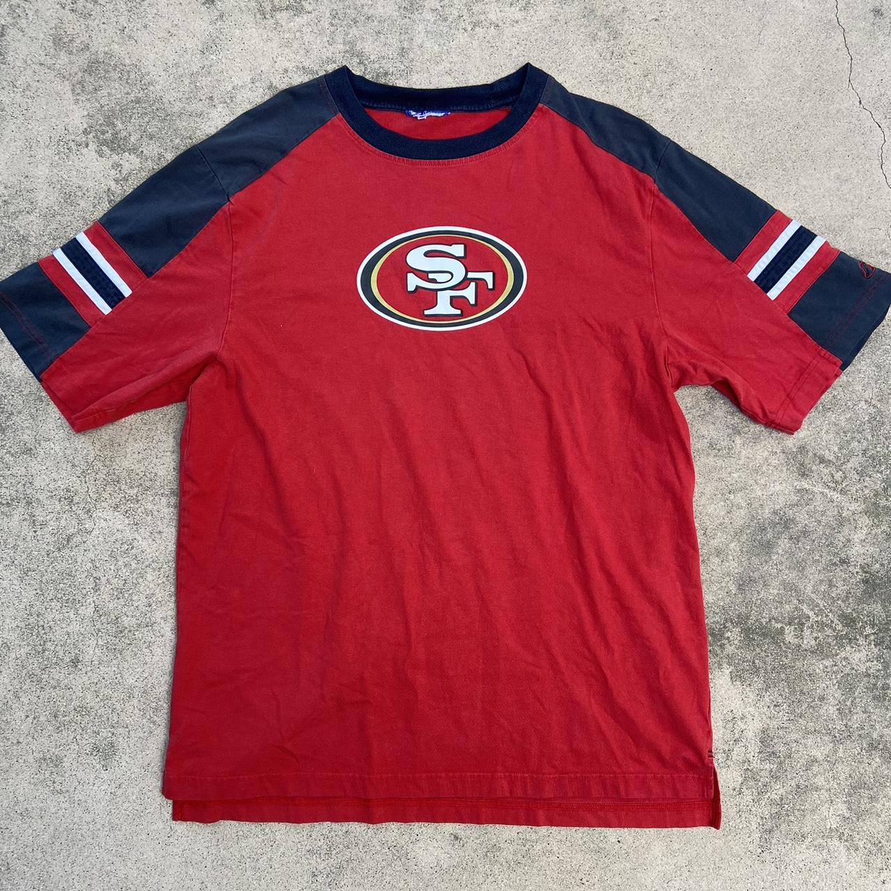 Vintage San Francisco 49ers T-Shirt Sizing: Tag - Depop