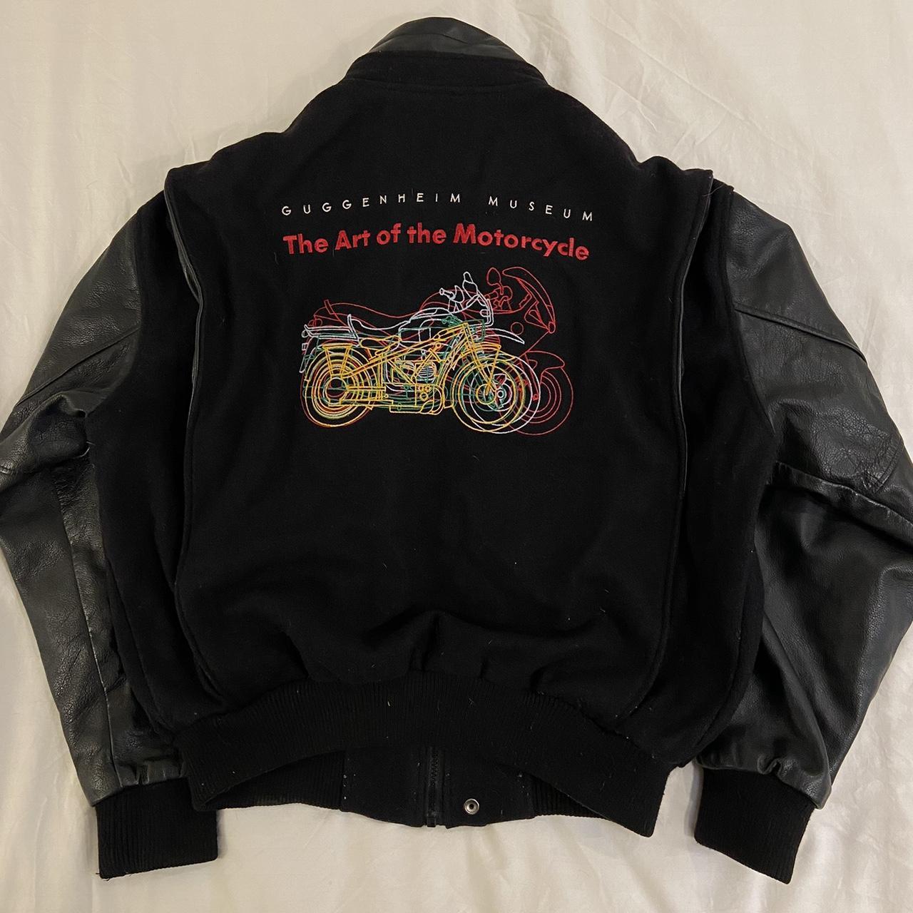 Vintage 1998 BMW Jacket Wool Leather 75 Years... - Depop