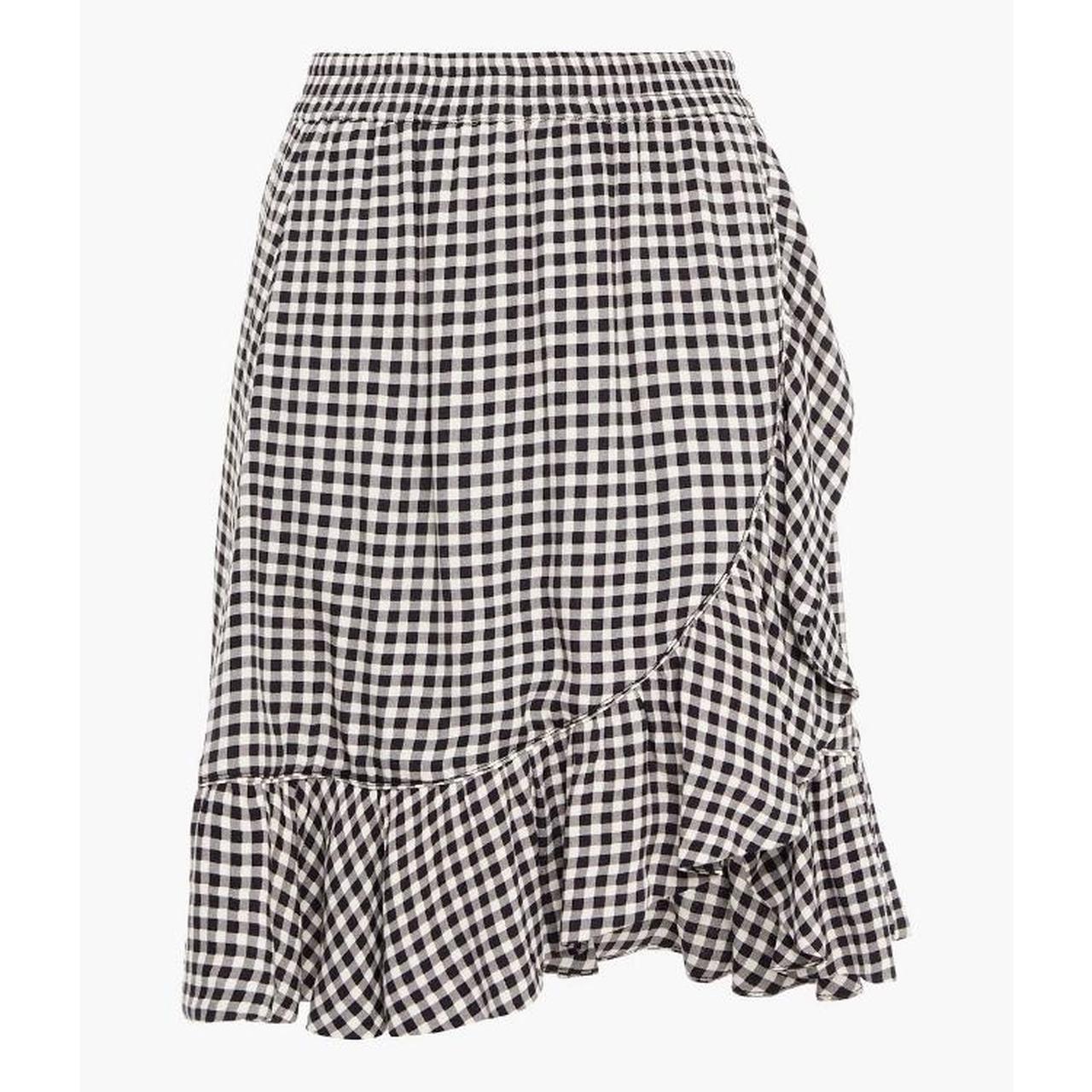 Ganni gingham skirt sale