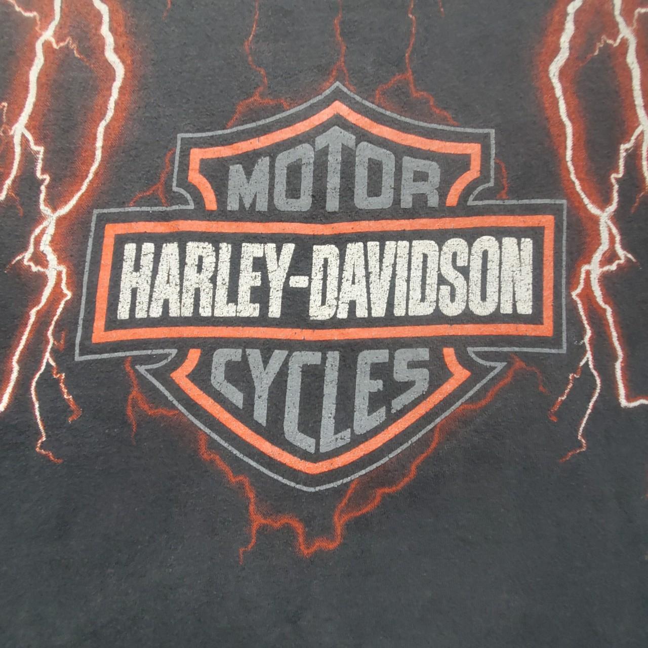 VTG 90S harley davidson lightening tee one of a kind... - Depop