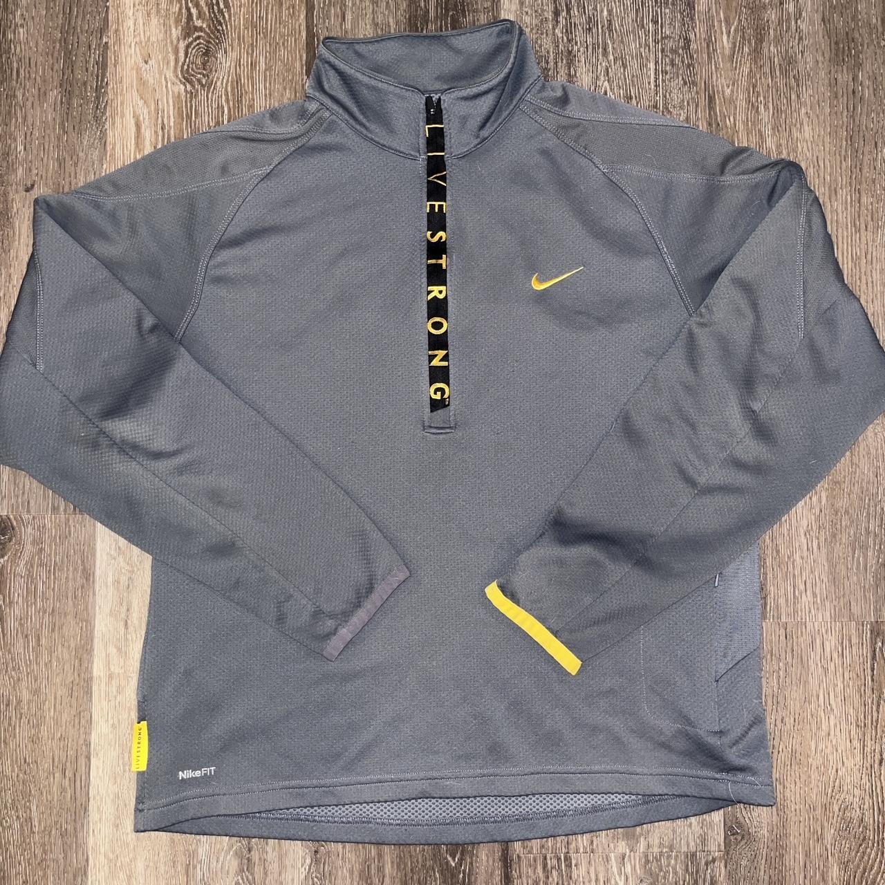 nike livestrong quarter zip