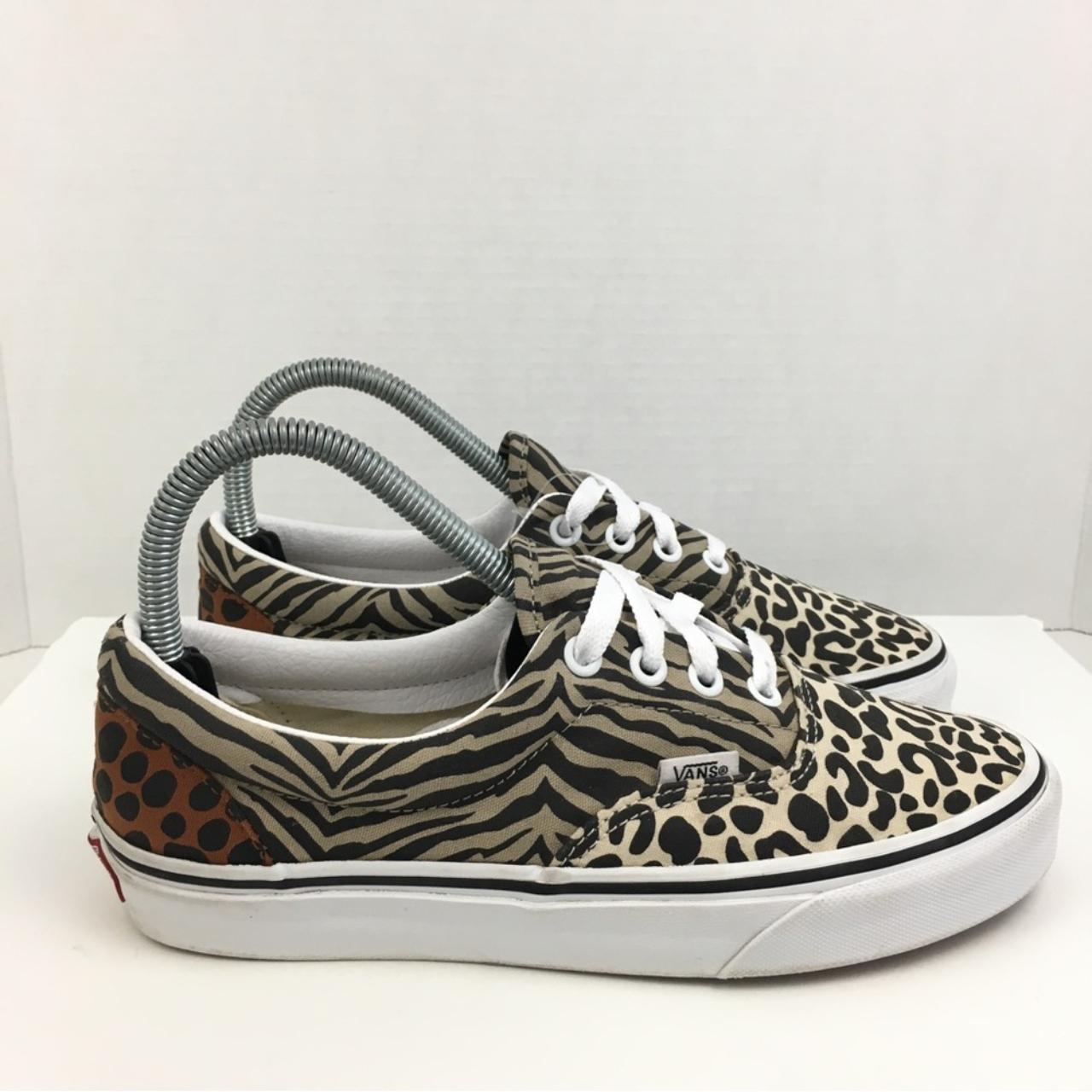 Vans Women s Era Multi Safari Leopard Lace Up Shoes Depop