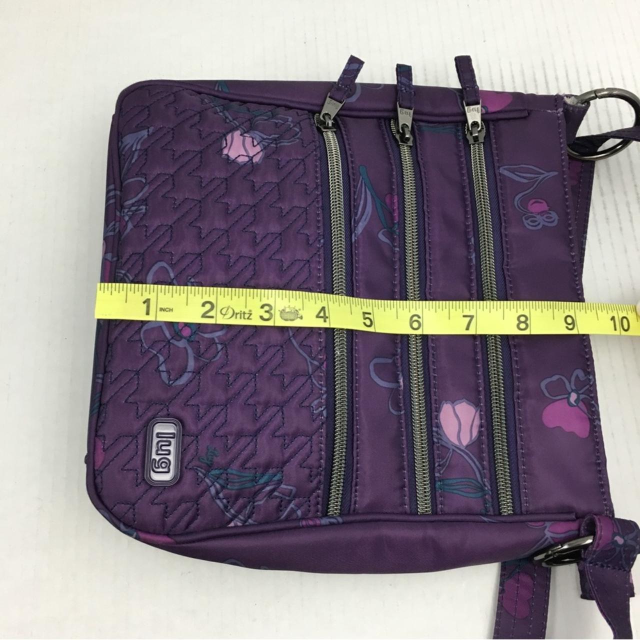 Lug Breezer Purple Floral Crossbody Bag Lug Breezer Depop