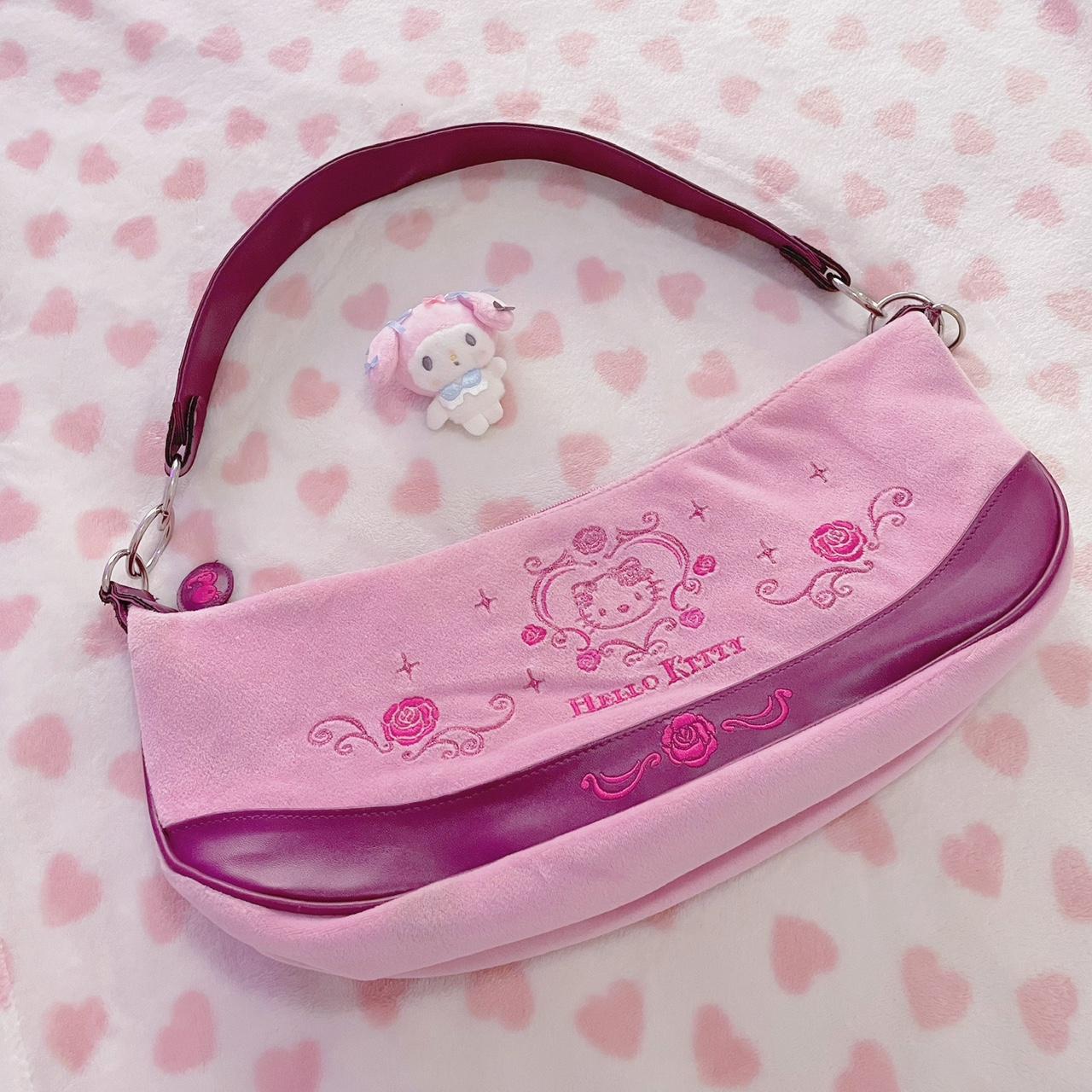 hello kitty velour purse looking to see what trade... Depop