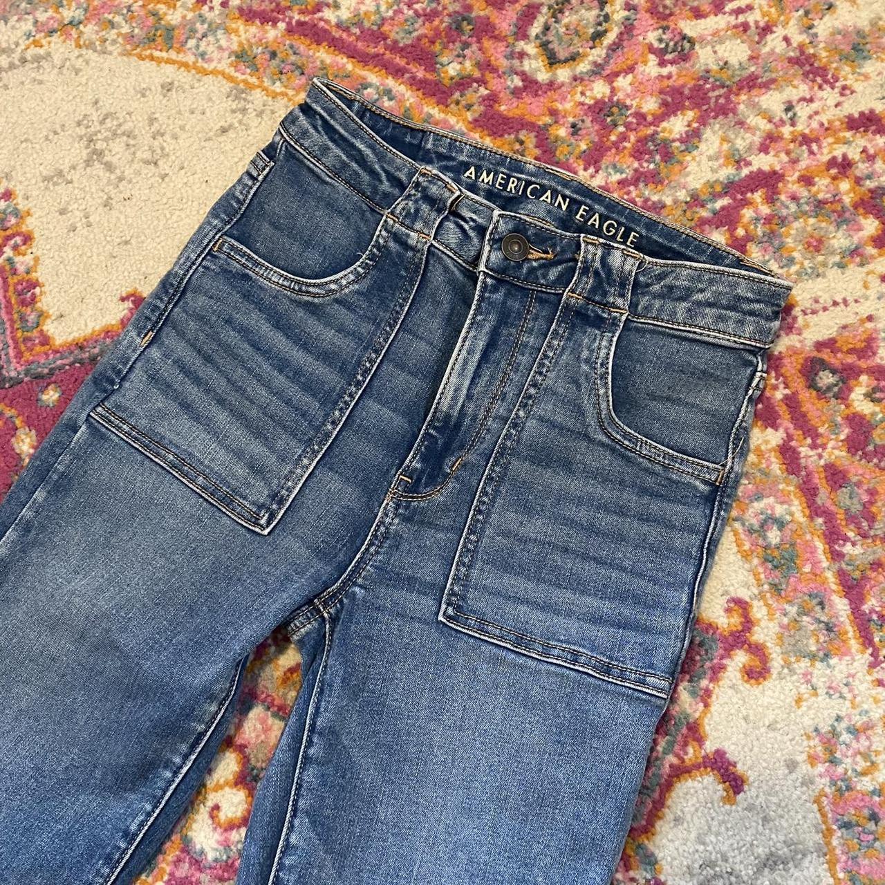 american eagle flare jeans never worn super - Depop