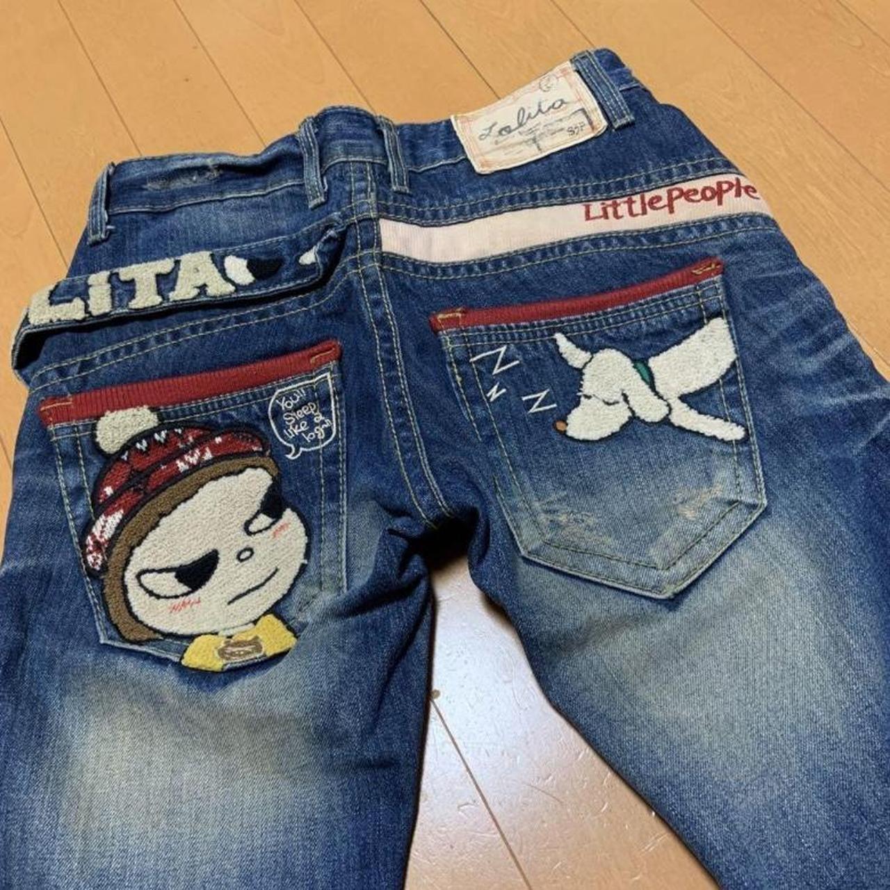 rare yoshitomo nara x lolita jeans ON HOLD in... - Depop