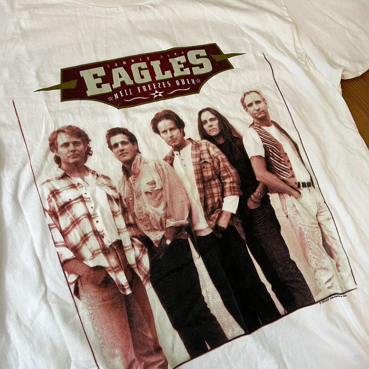 Vintage Eagles Hell Freezes Over Tour Concert T Shirt 1994 White