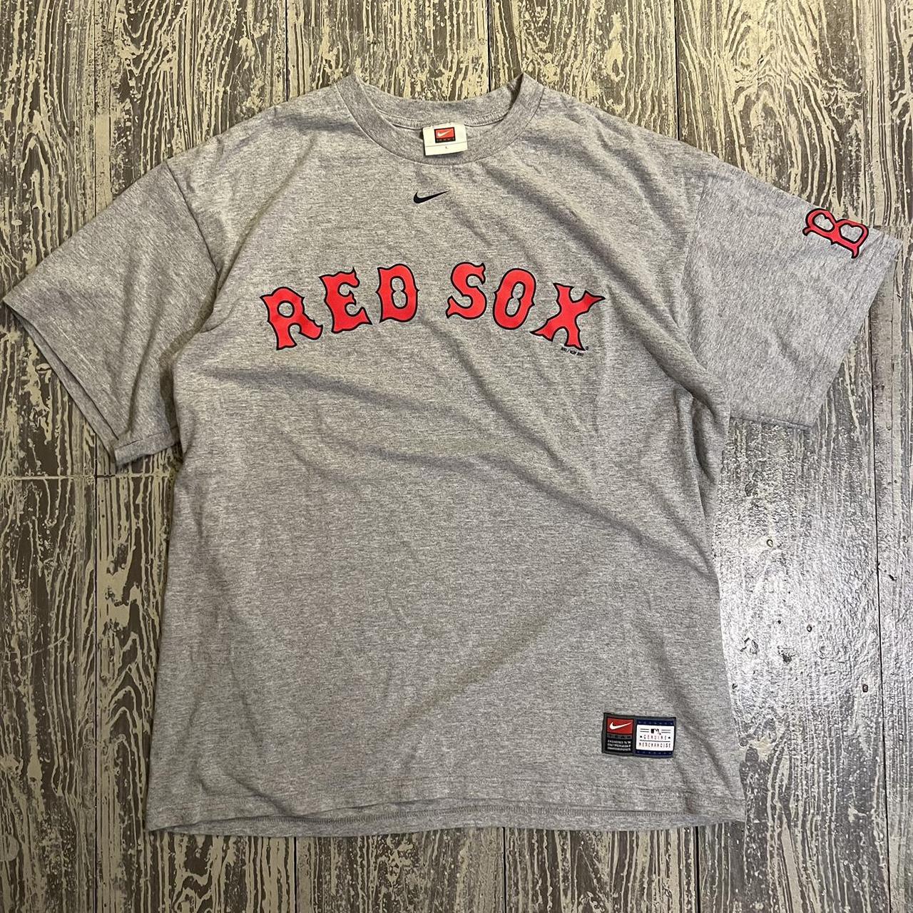 Nike MLB Boston Red Sox Short Sleeve T-Shirt Grey