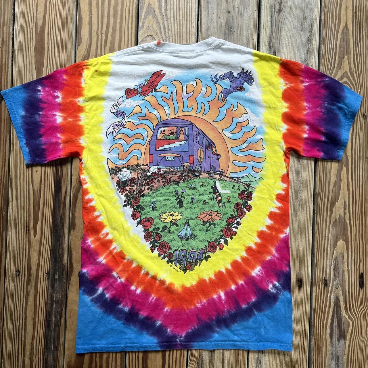 Vintage Grateful Dead Summer Tour 1994 Tshirt (Grey... - Depop