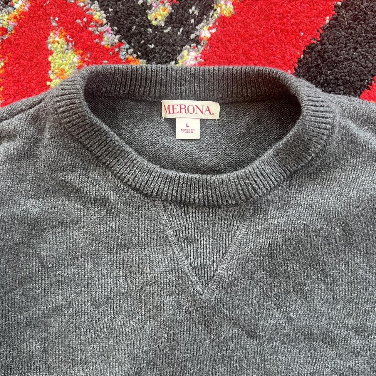 Louis vuitton merci knit sweater sz M Worn once for - Depop