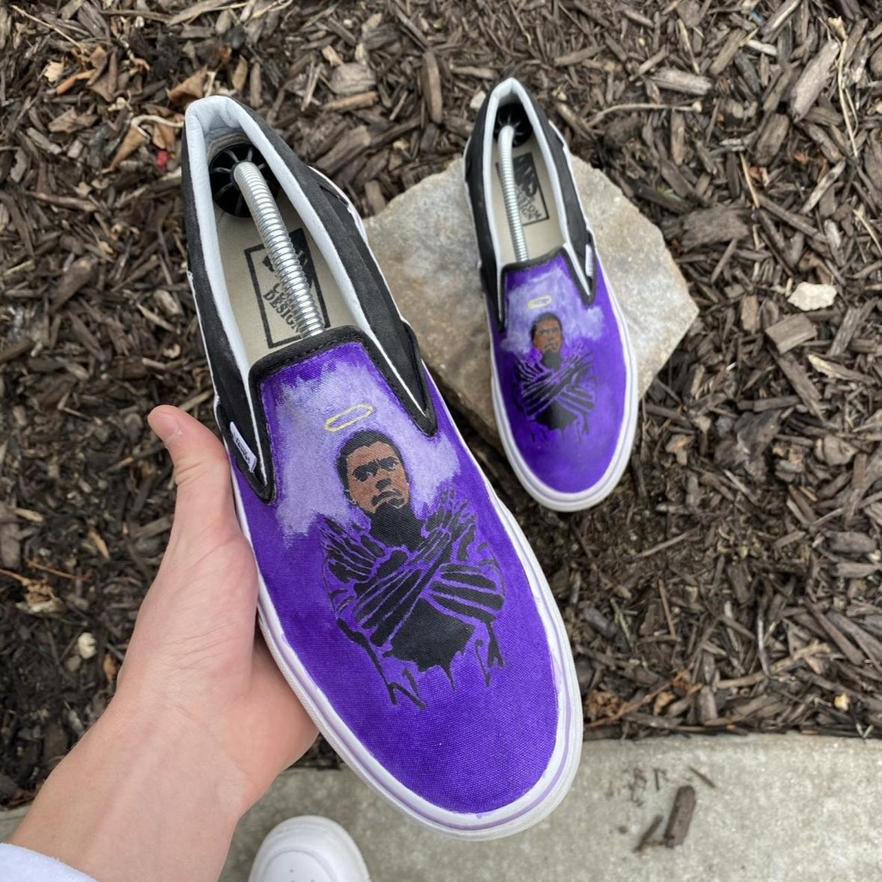 Custom black panther vans. Hand painted and no. Depop