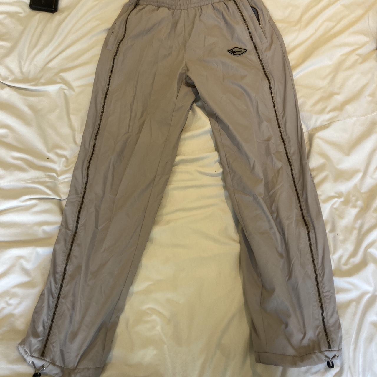 Unknown London Men's Grey and Blue Joggerstracksuits Depop