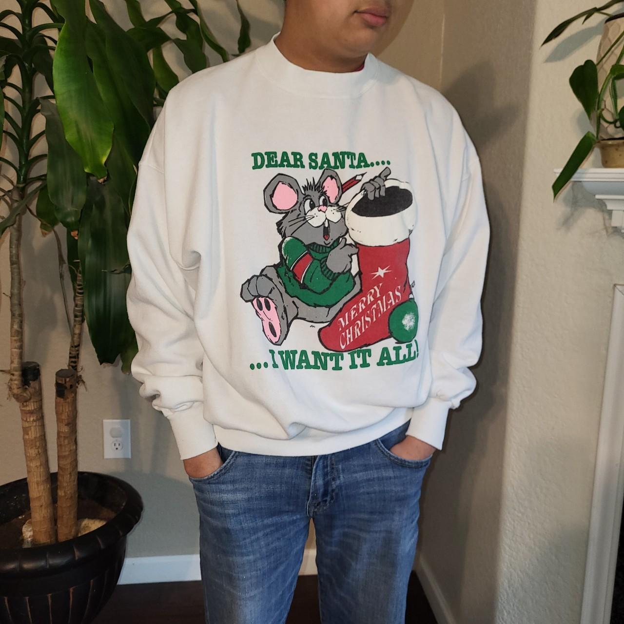 Vintage 90's Christmas sweatshirt. Ultra Sweats tag,... - Depop