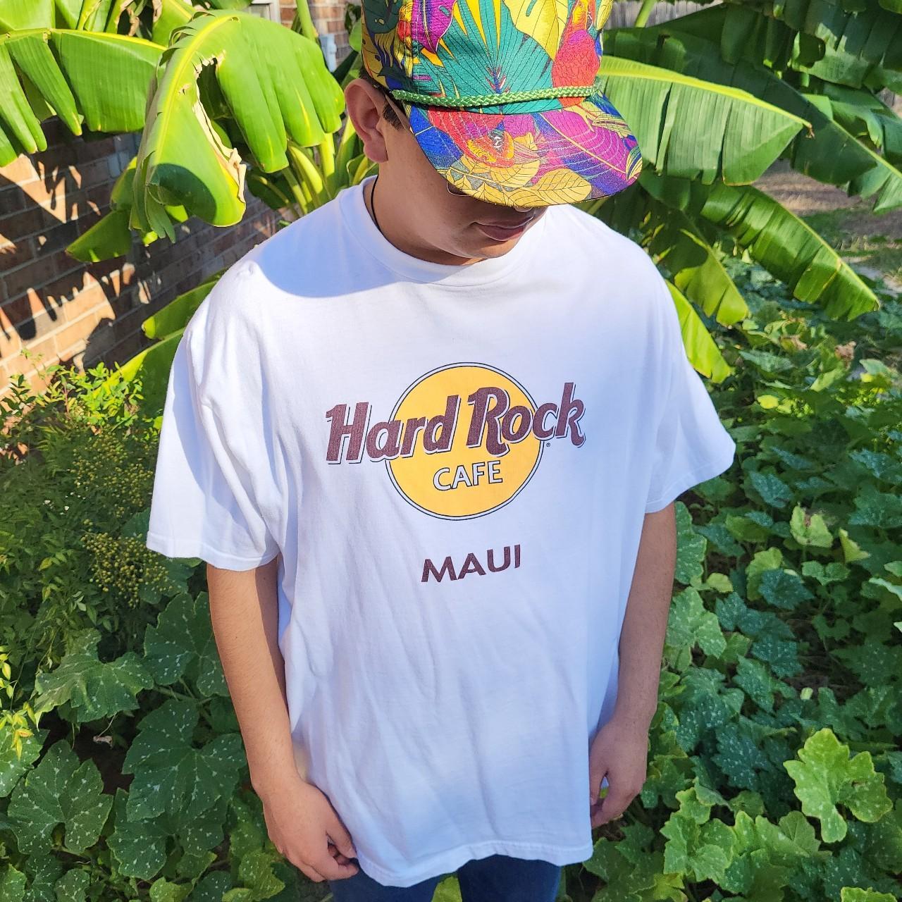 Vitage 90's Hard Rock Cafe Maui t shirt. Hanes tag,... - Depop