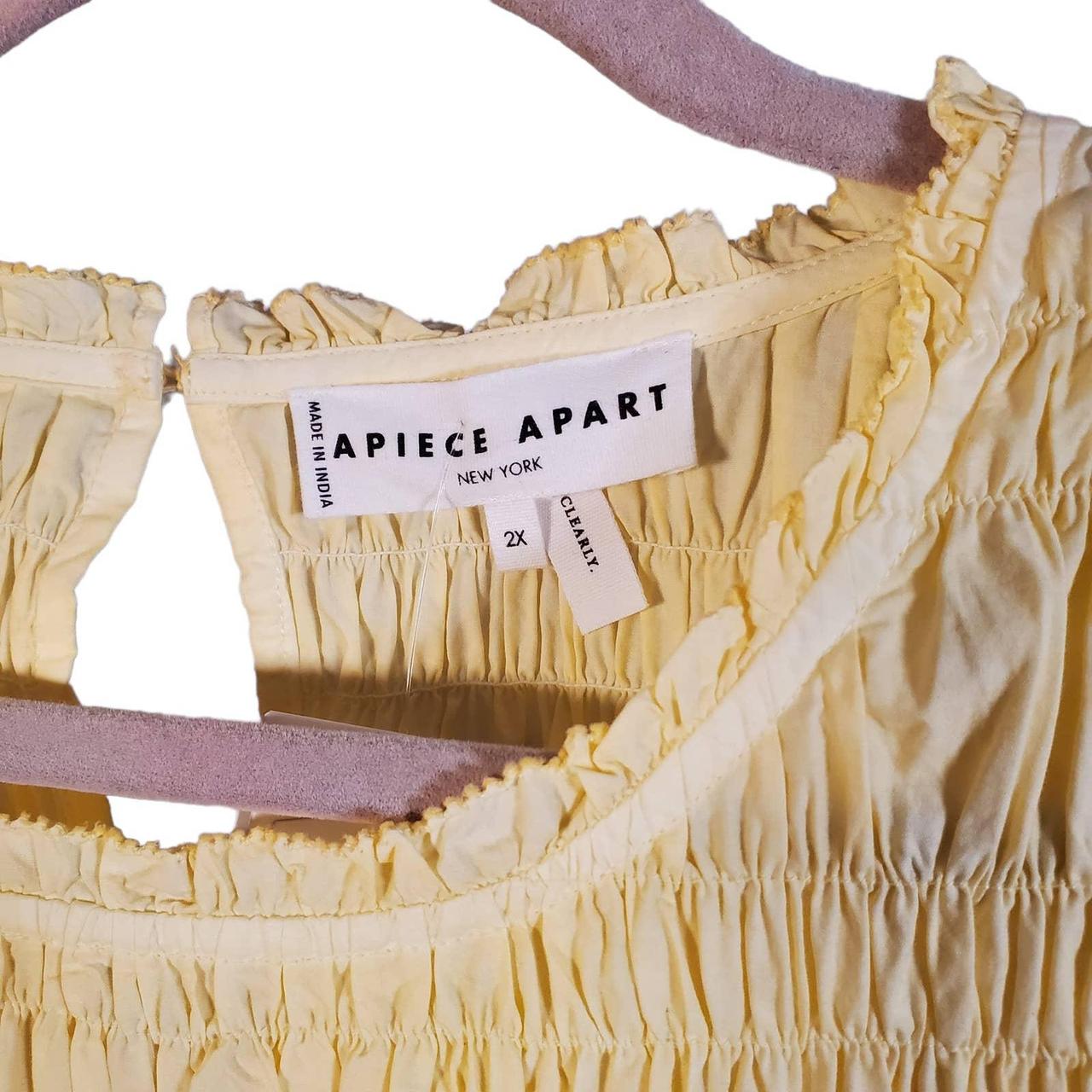 Apiece Apart Women's Cream and Yellow Dress (4)