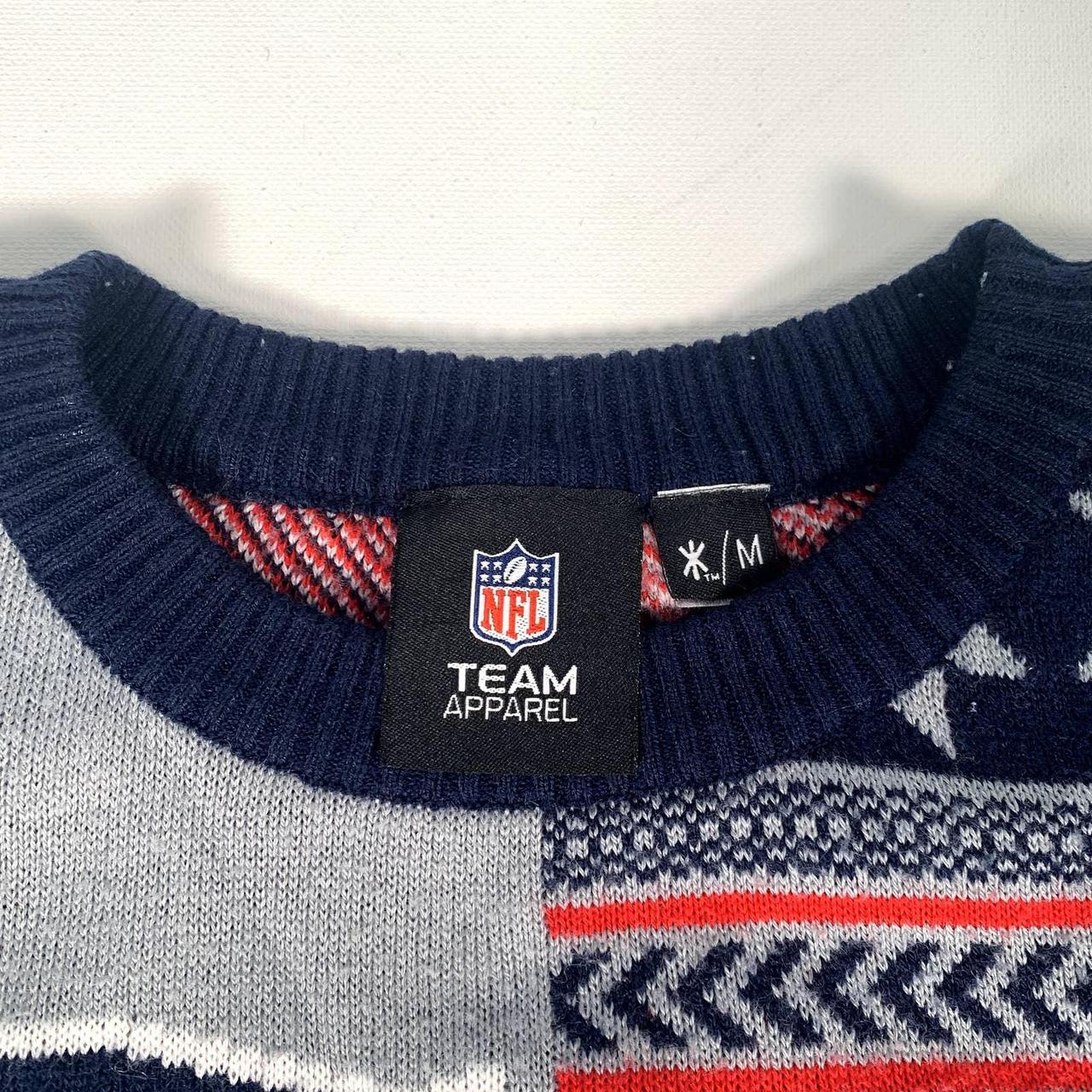 NFL Team Apparel Patriots Ugly Christmas Sweater, - Depop