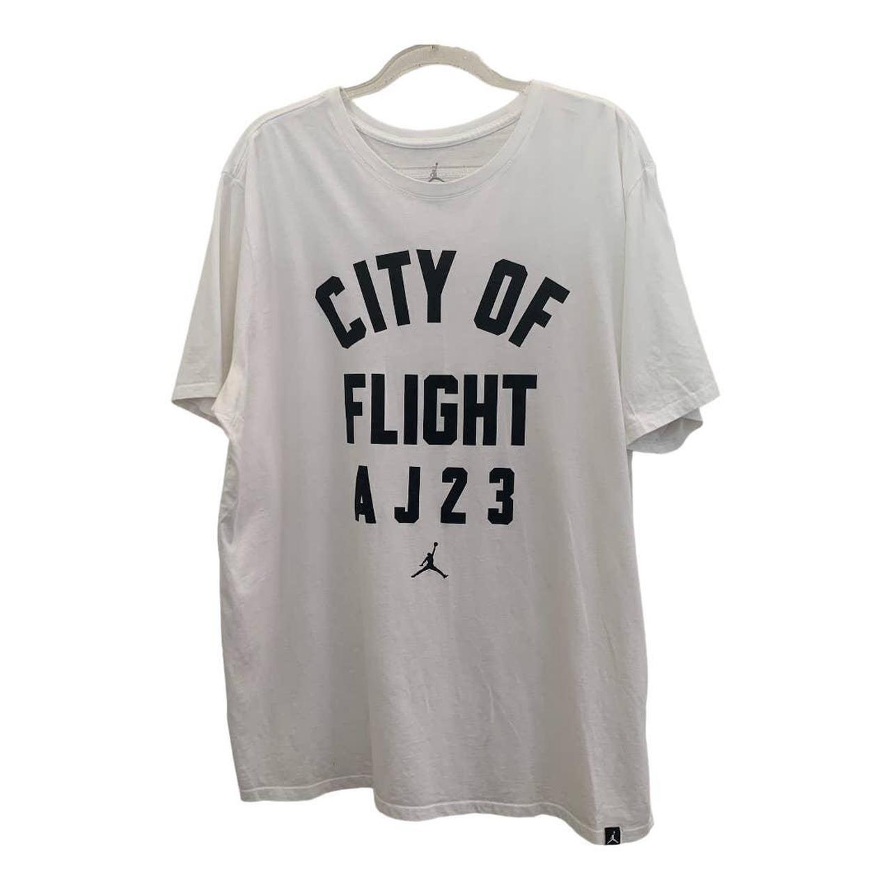 Jordan City of Flight AJ23 White 100 Cotton T shirt