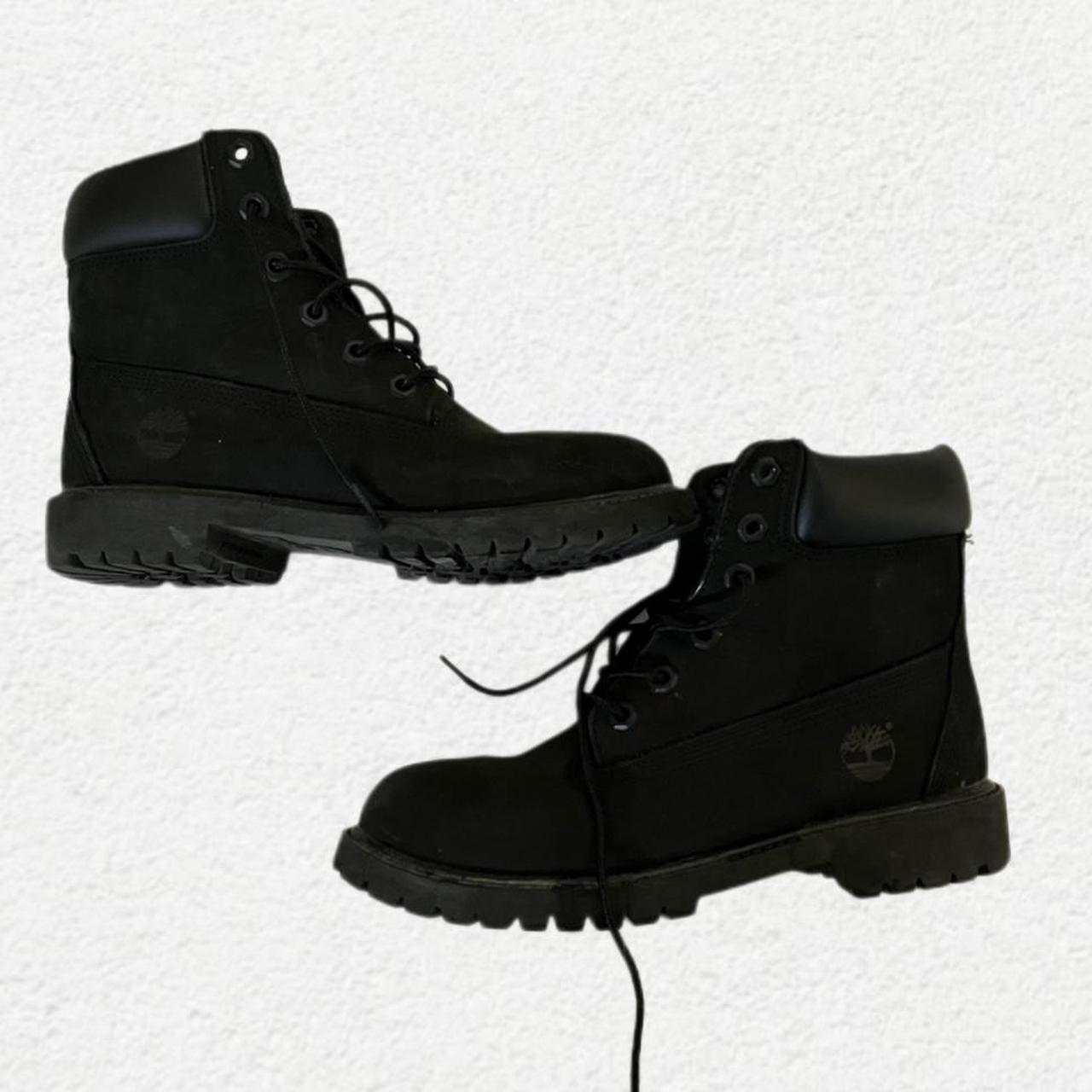timberland black boots