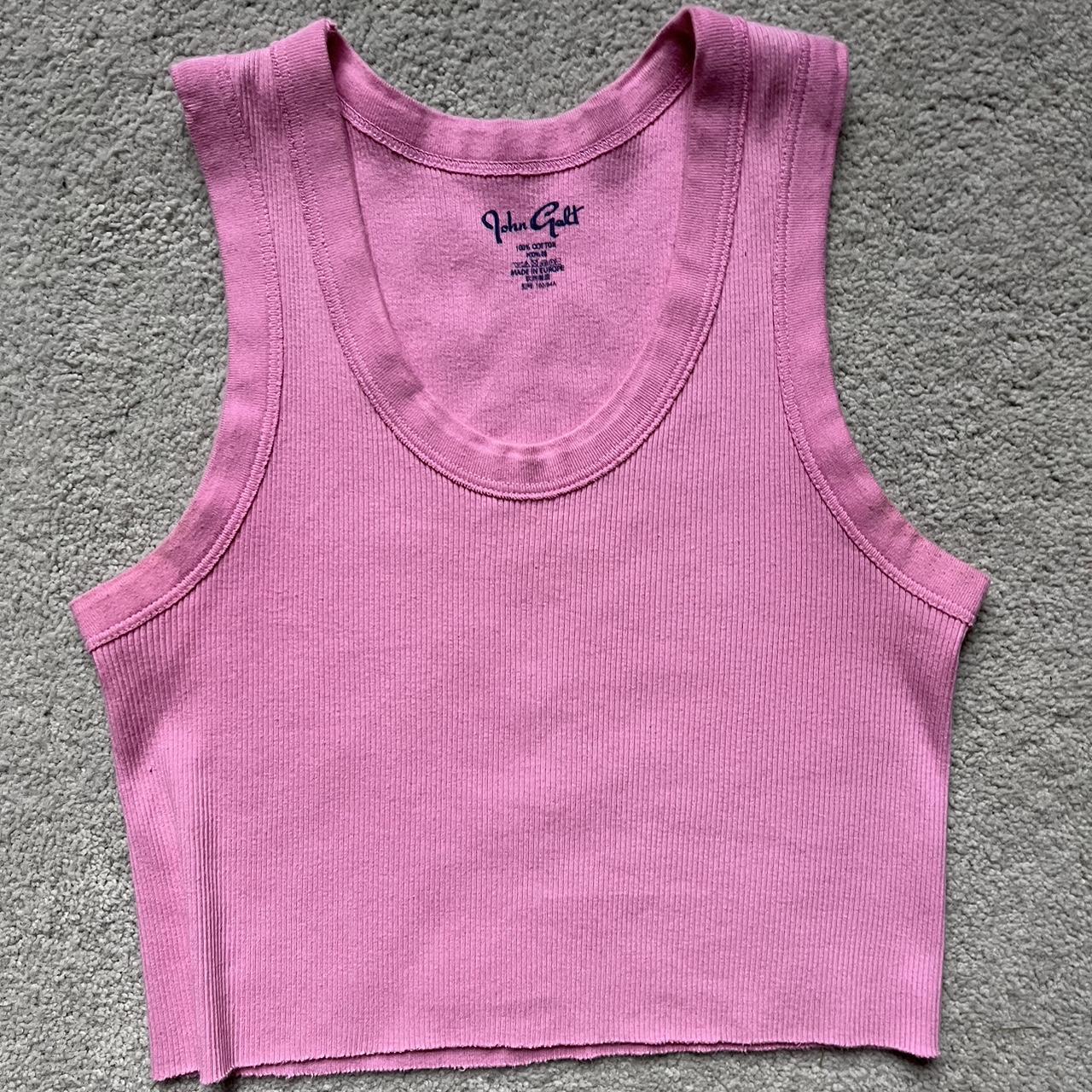 bubblegum pink connor tank (second pic shows color... - Depop