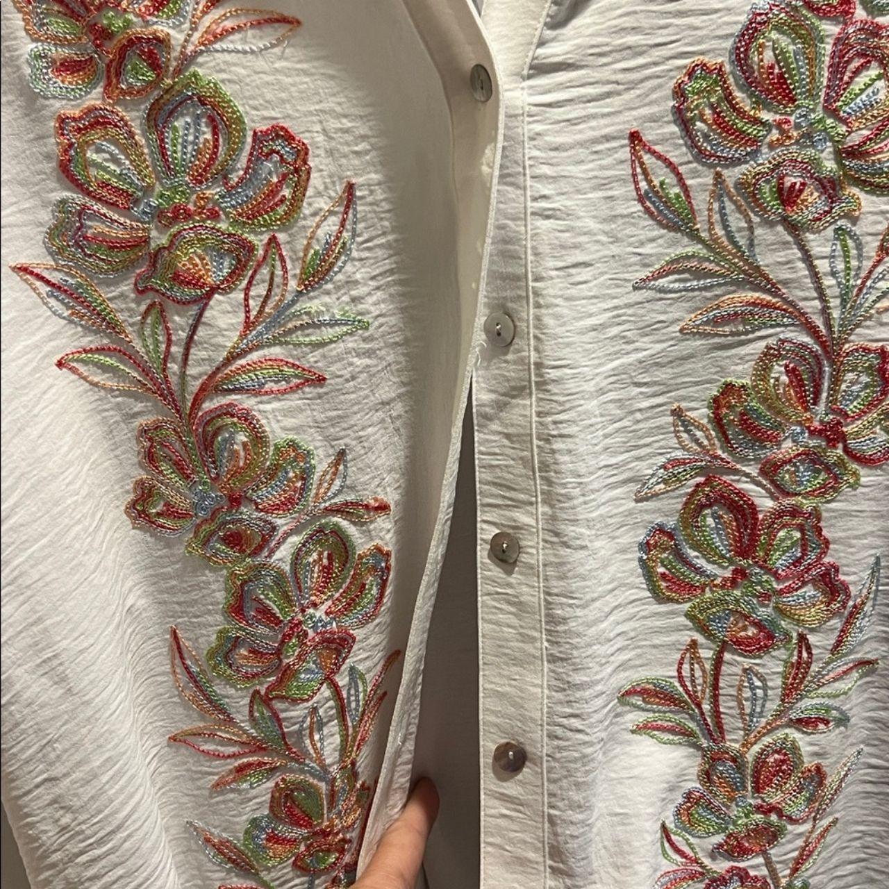 Ruby Rd. Women's Blouse - White/Red - M – Ruby Rd… - image 4