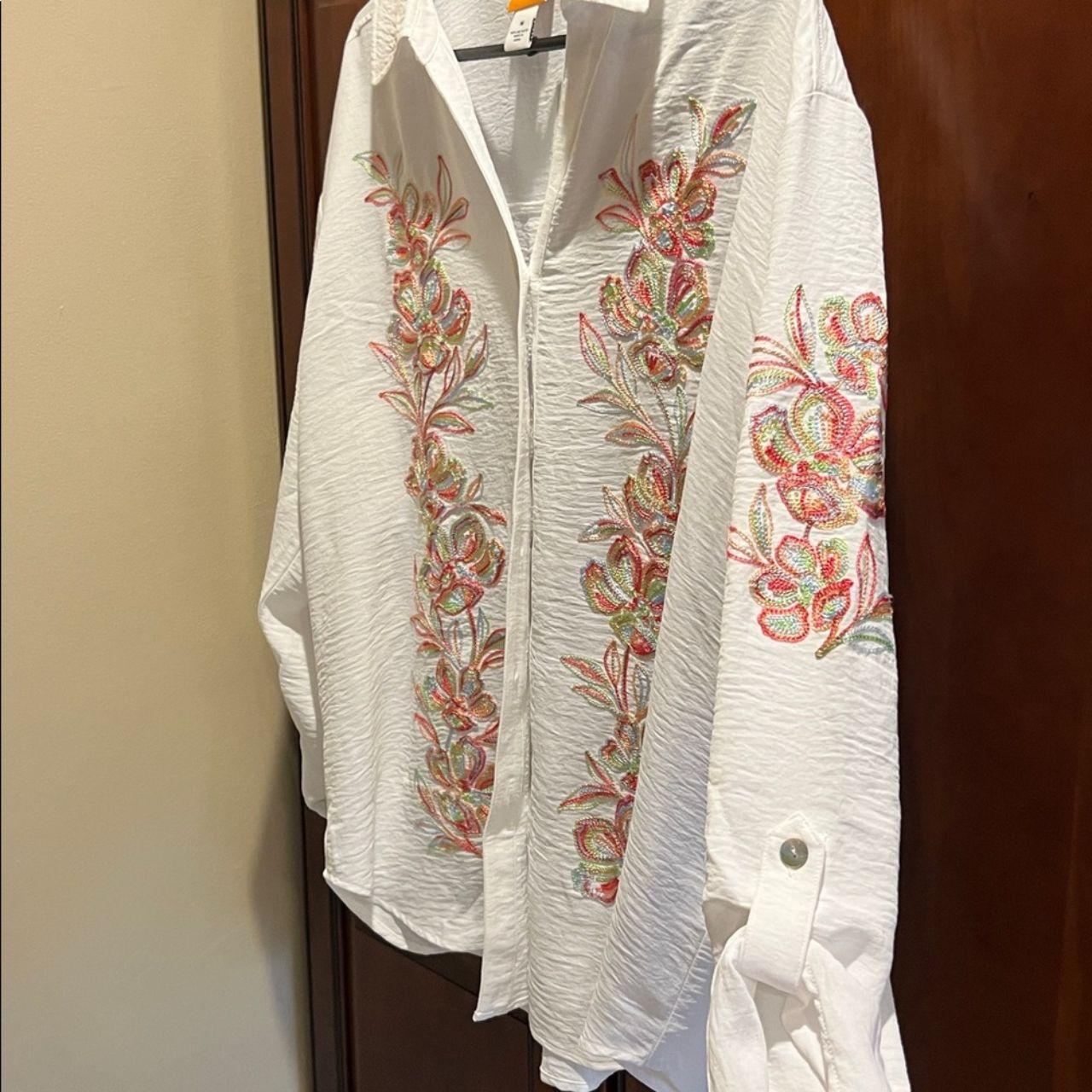 Ruby Rd. Women's Blouse - White/Red - M – Ruby Rd… - image 5