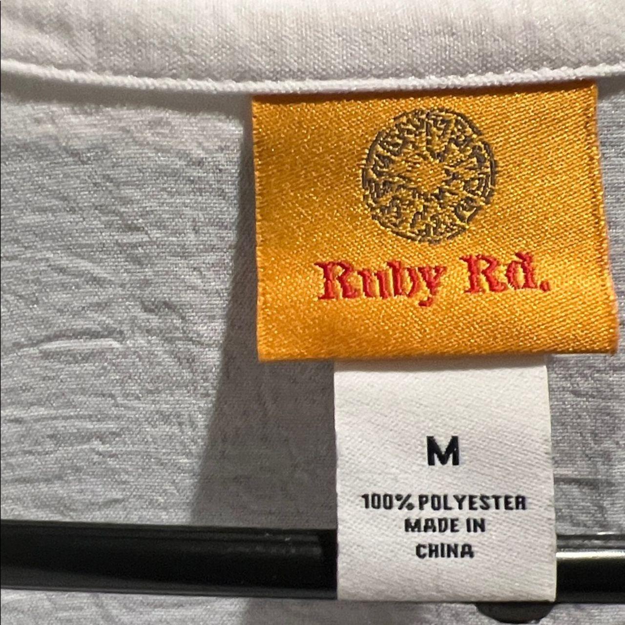 Ruby Rd. Women's Blouse - White/Red - M – Ruby Rd… - image 3