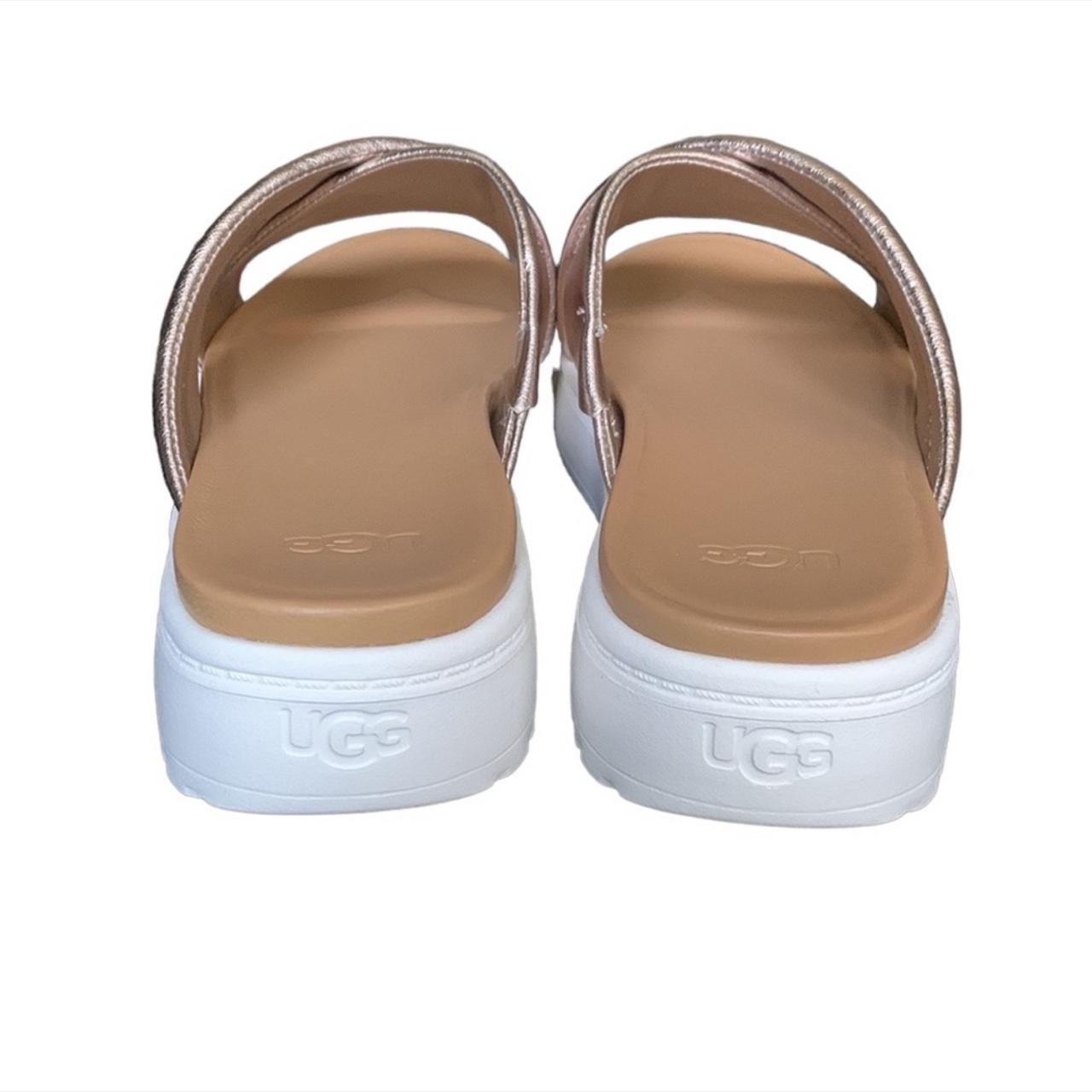  UGG Women's Zayne Crossband Sandal, Gold Metallic, 8.5 | Shoes