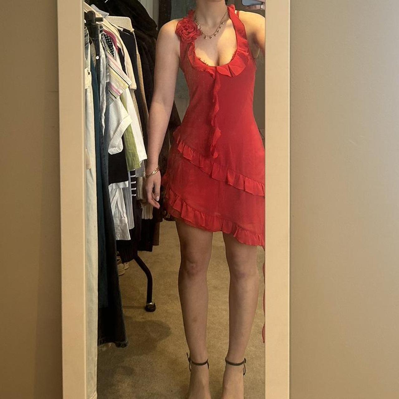 Chiffon Dress Motel Rocks Red Dress MOTEL ROCKS Lona Dress In