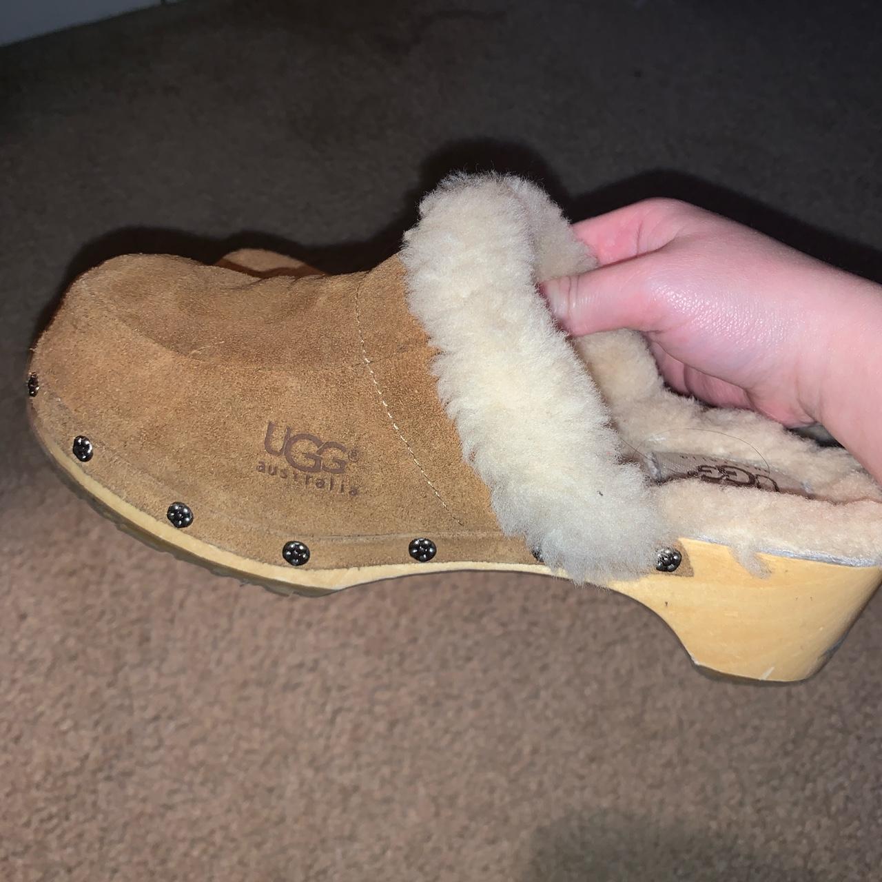 Vintage ugg furry clogs Super cute with