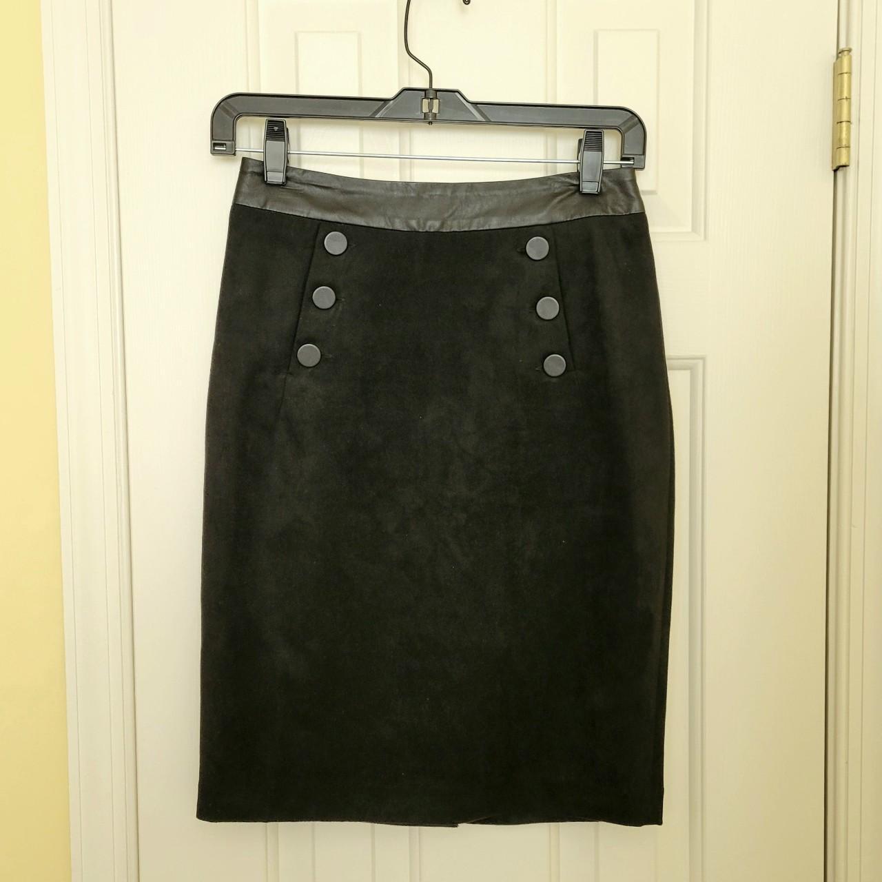 Faux suede outlet skirt h&m