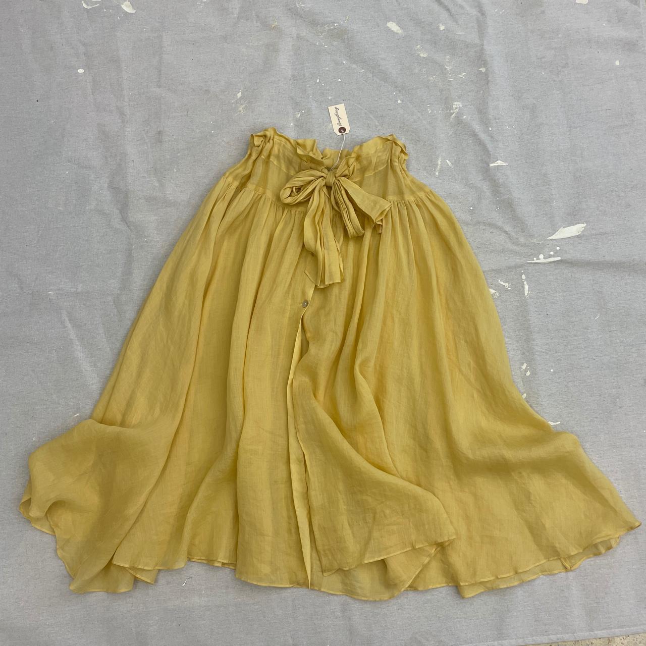 Maryam Nassir Zadeh Women's Yellow Skirt