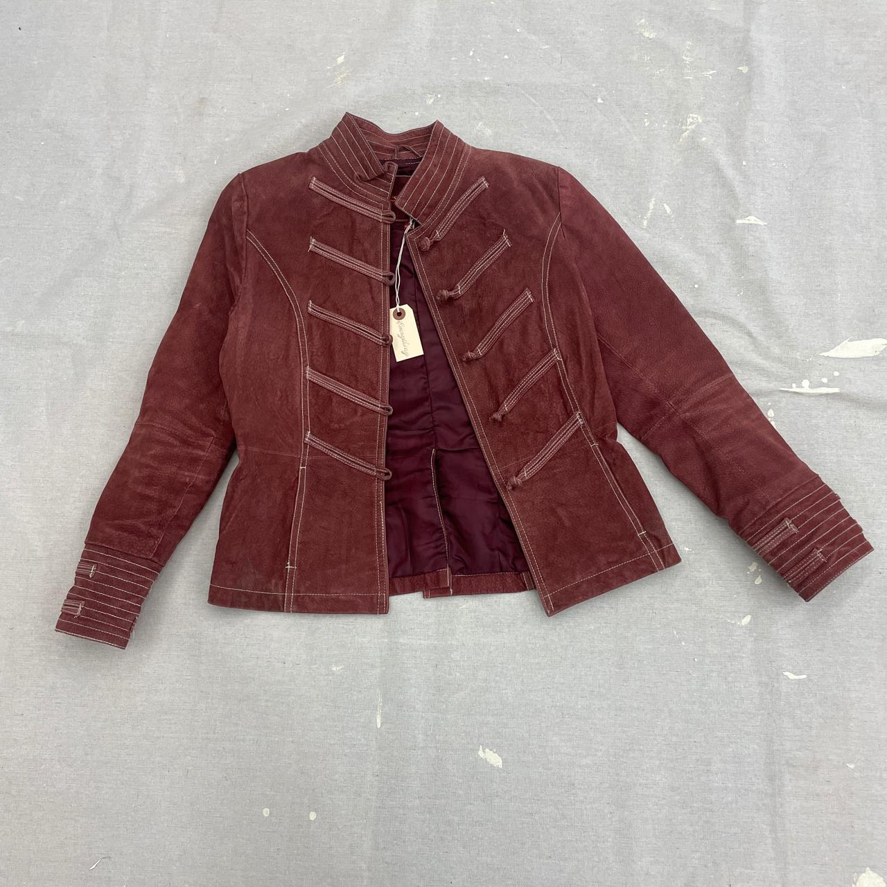 Jennyfer Women's Burgundy and Red Jacket (3)