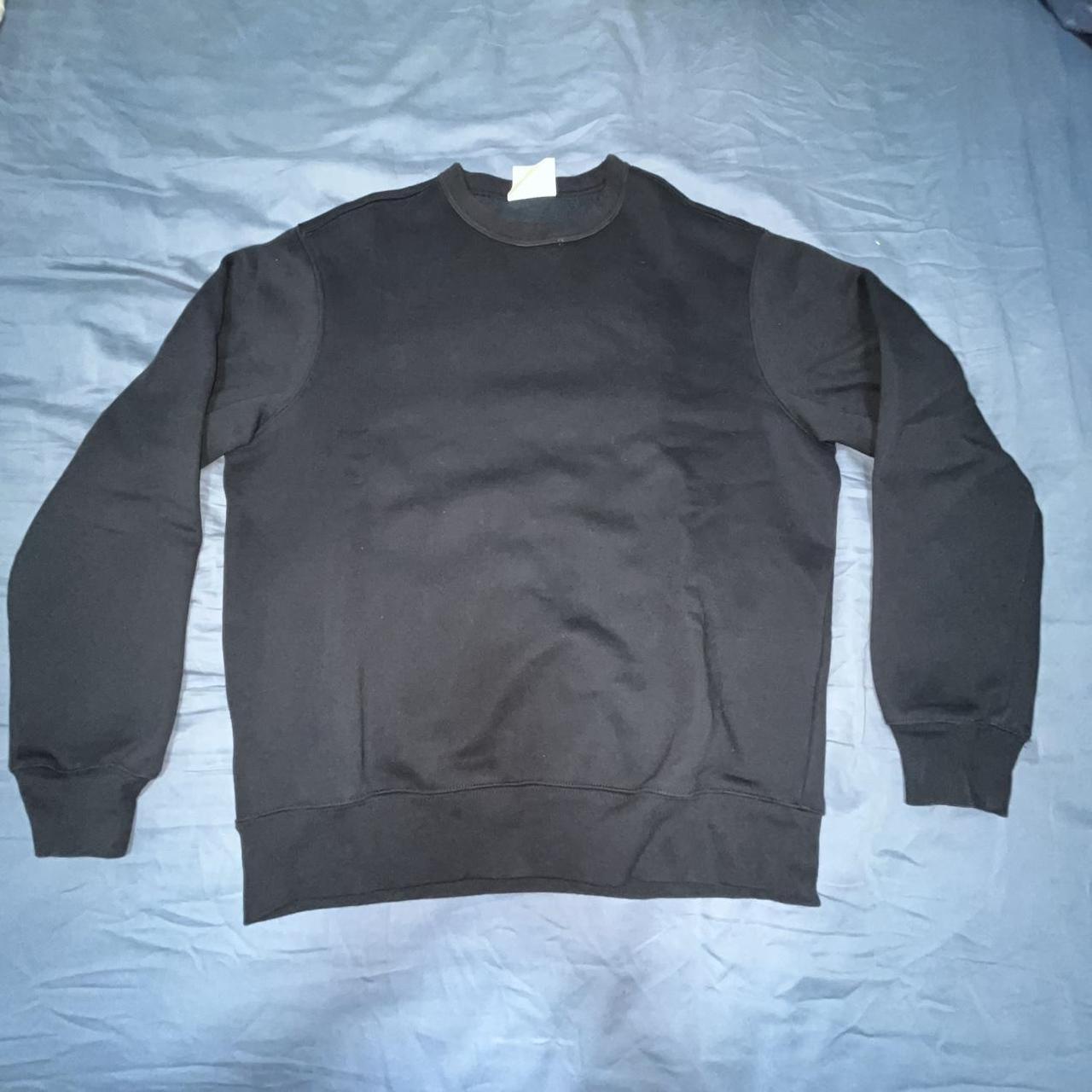 Mango Men's Sweatshirt - Black/Navy - S – Black crewneck sweatshirt pullover mango size small …