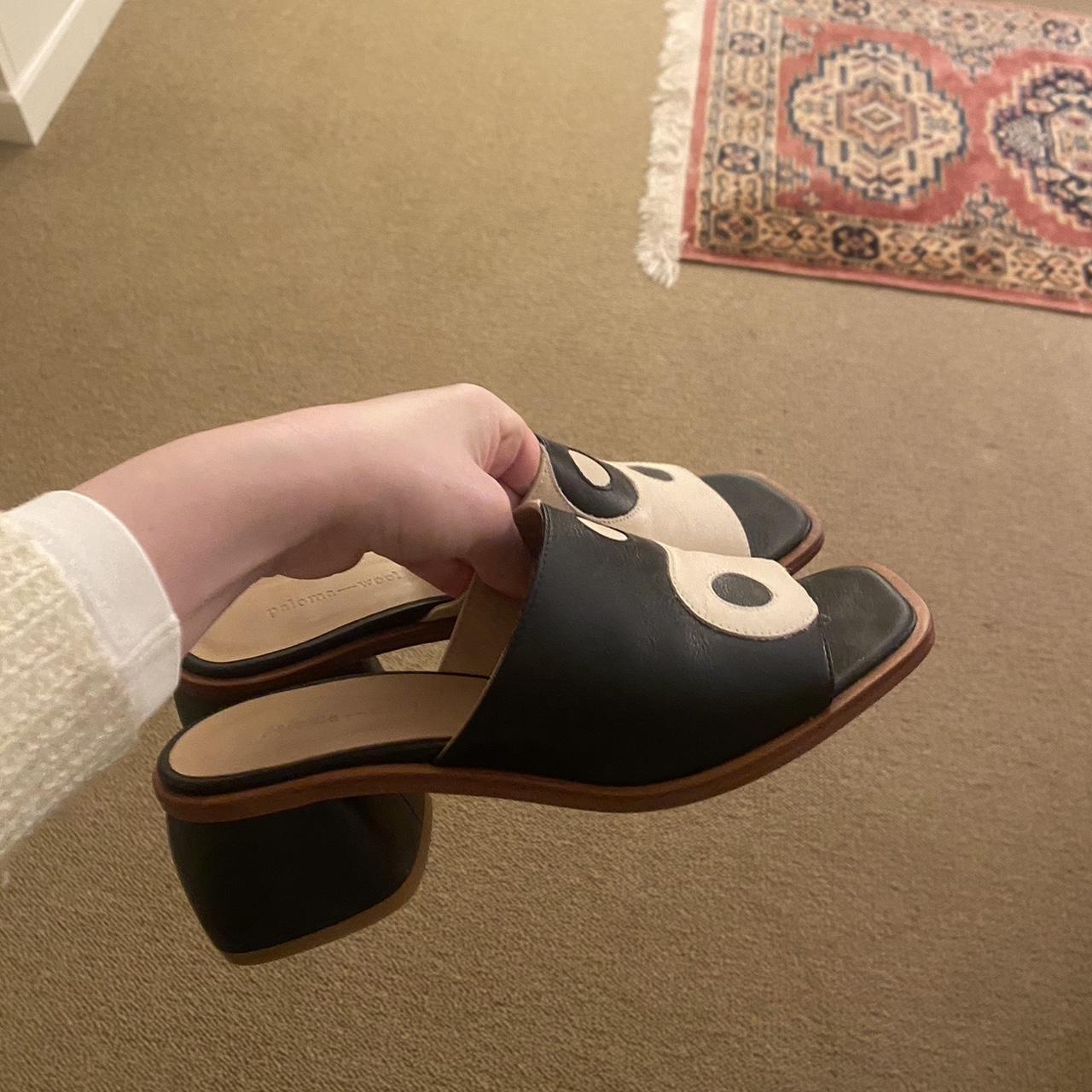 Paloma wool ying yang balance heeled sandals / mules... - Depop