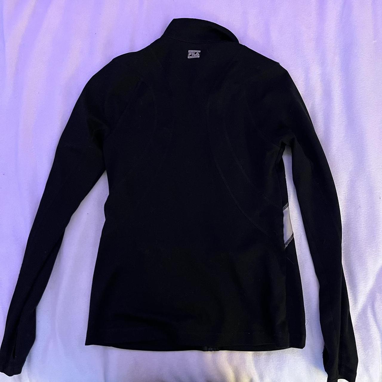 fila black jacket -good condition -size S... - Depop