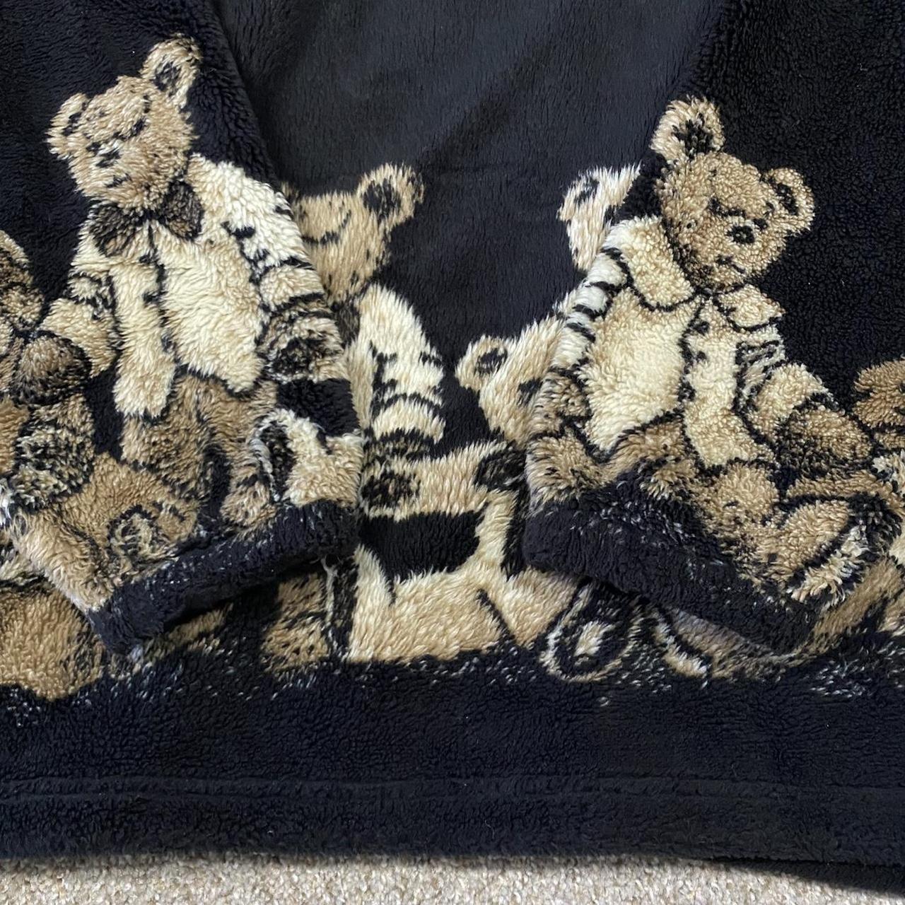 Vintage Fleece Teddy Bear Full Zip Jacket. Sz XL.... Depop