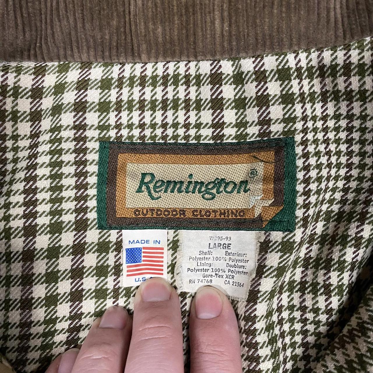 Vintage Remington goretex barn jacket with corduroy... - Depop