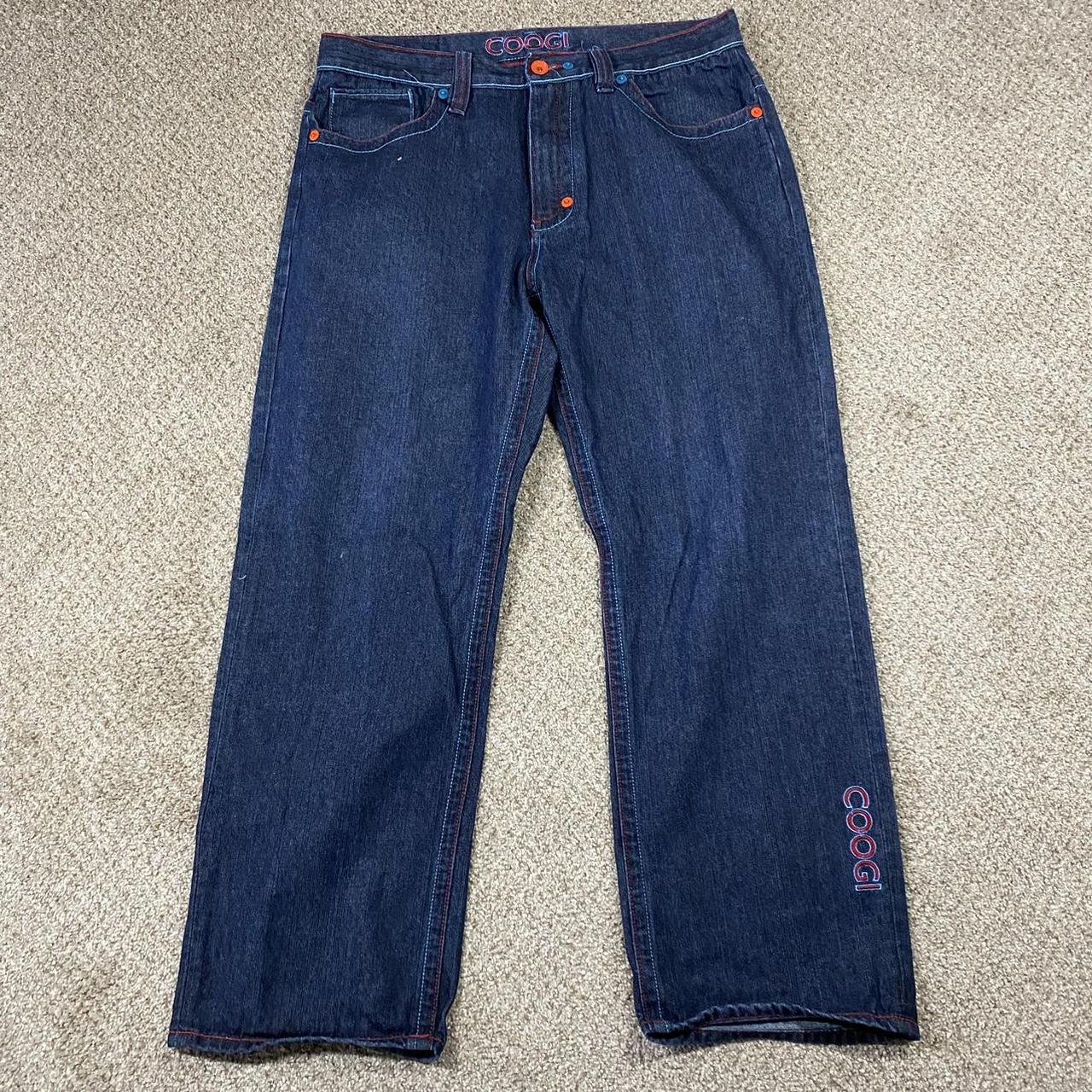 Coogi Men's Blue and Red Jeans (3)