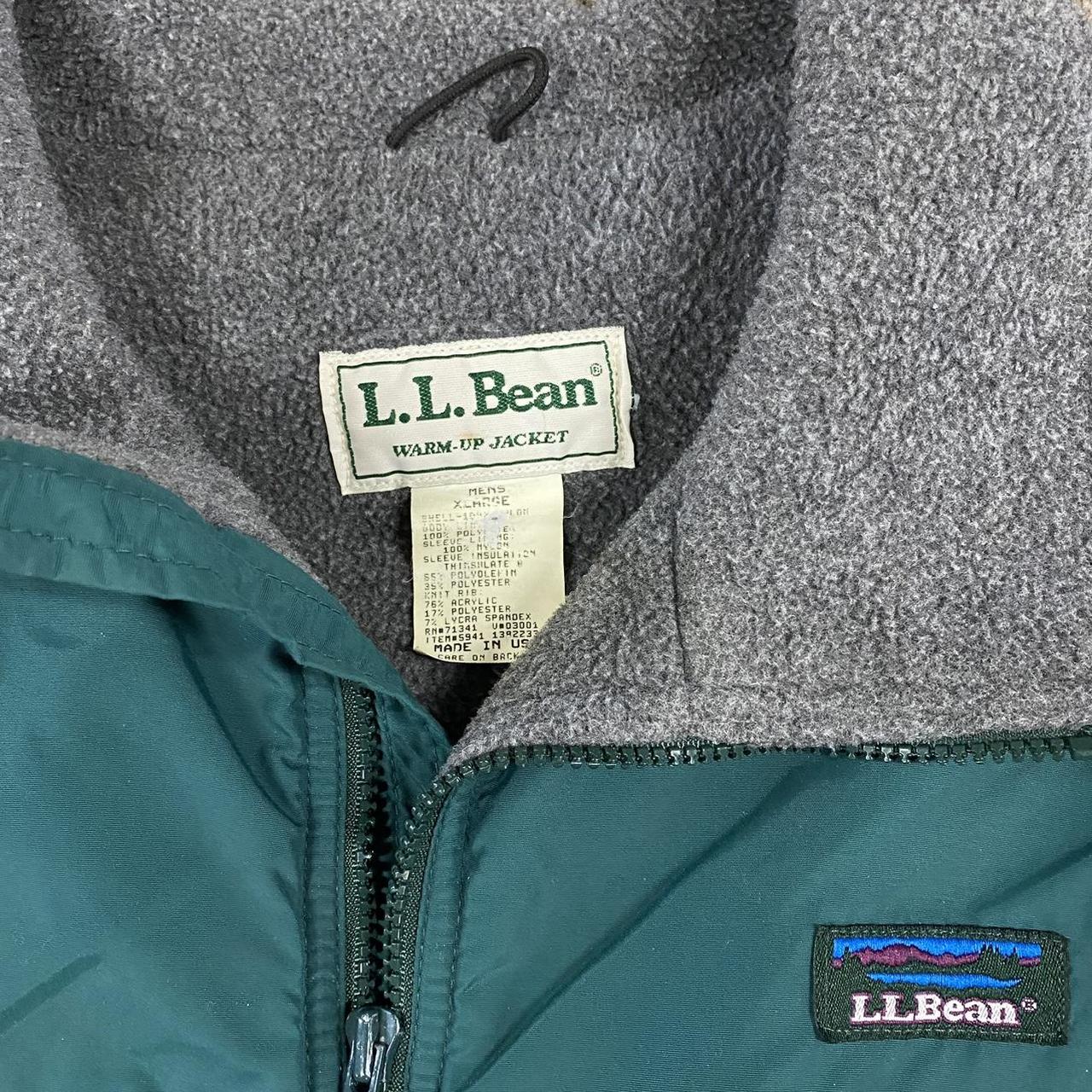 L.L.Bean Men's Green and Grey Jacket | Depop