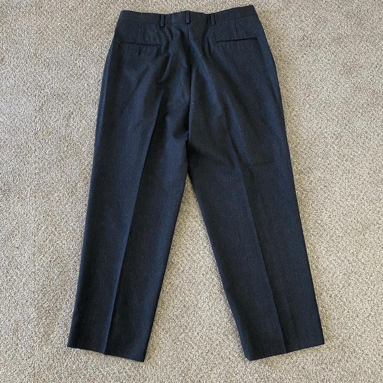 Hart Schaffner Marx Men's Grey Trousers | Depop