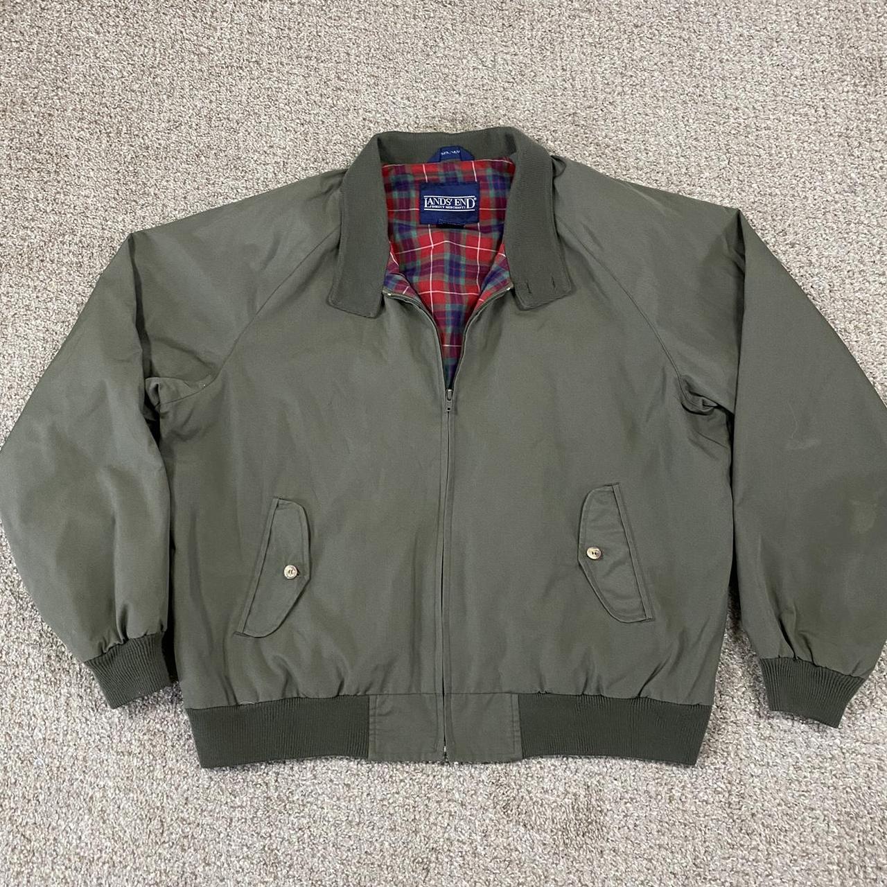 Lands End Harrington Jacket Plaid lined. Sz XL.... Depop