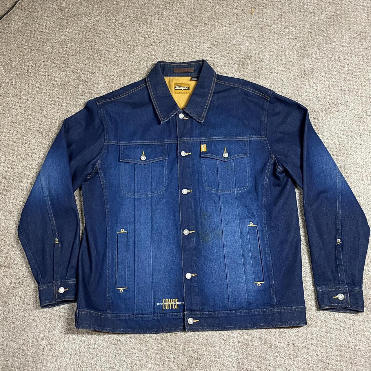 Y2K ENYCE Denim Jacket Denim trucker jacket. Fits... - Depop