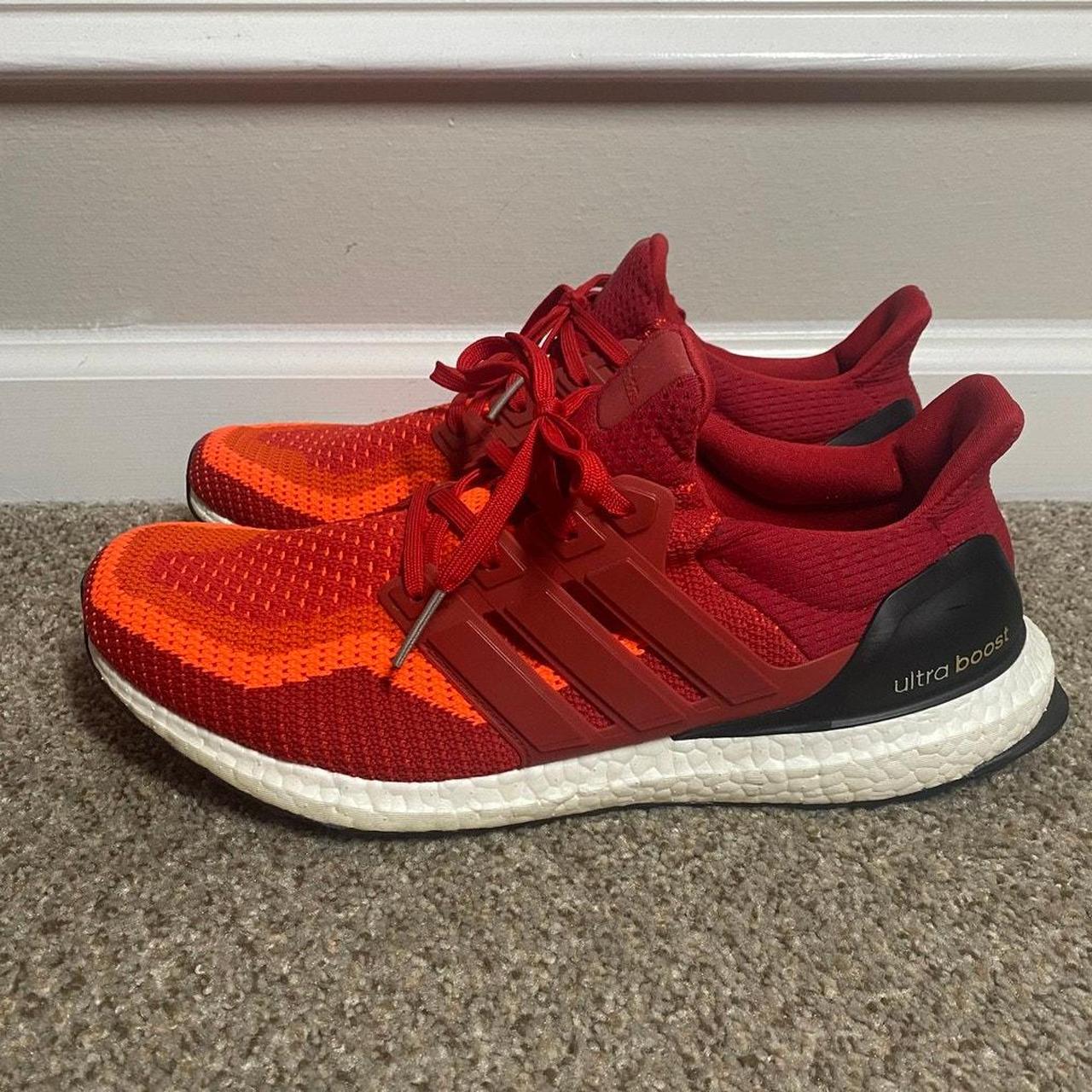 Adidas Shoes Mens 11 Ultraboost 2.0 Solar Red AQ4006