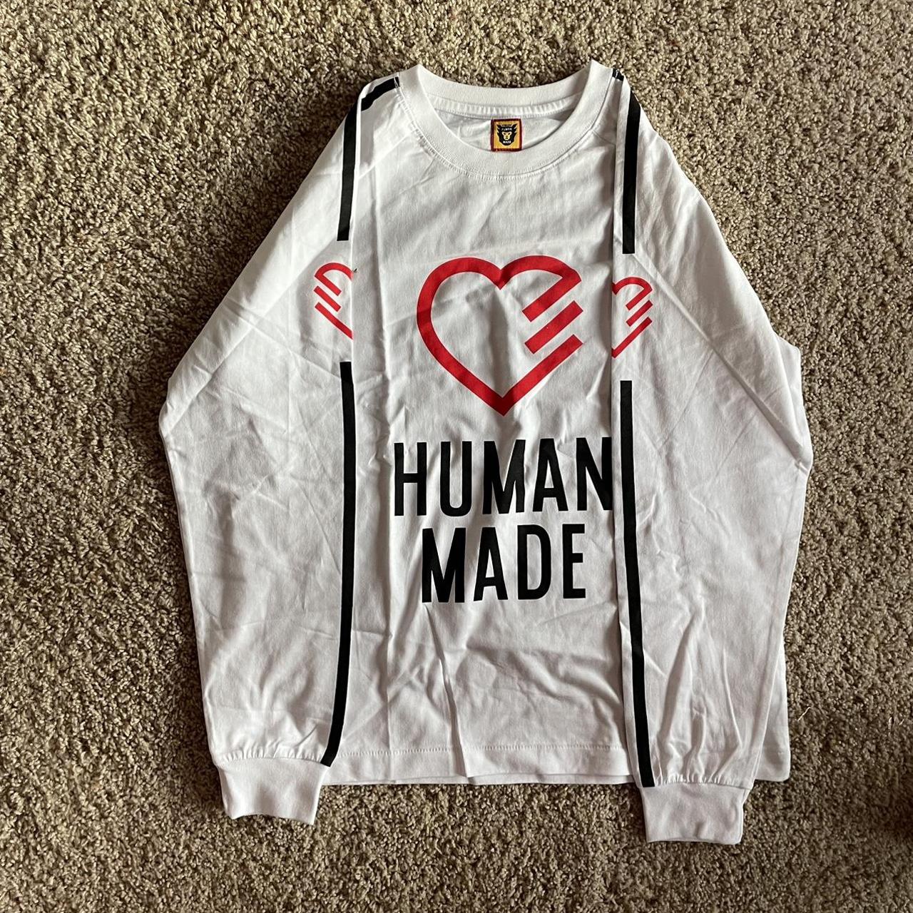 Human Made Men's Red and White T-shirt (2)