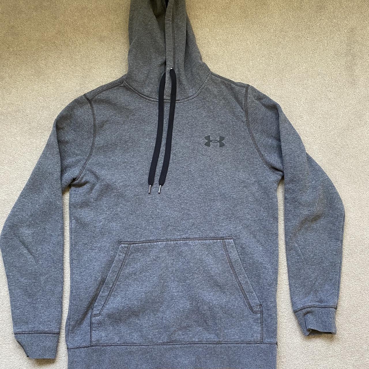 grey under armour hoodie. great... - Depop