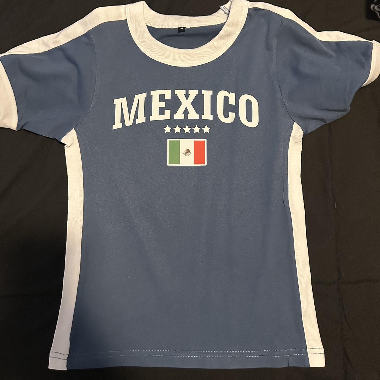 Blue Mexico baby tee Super cute shirt and I just... - Depop