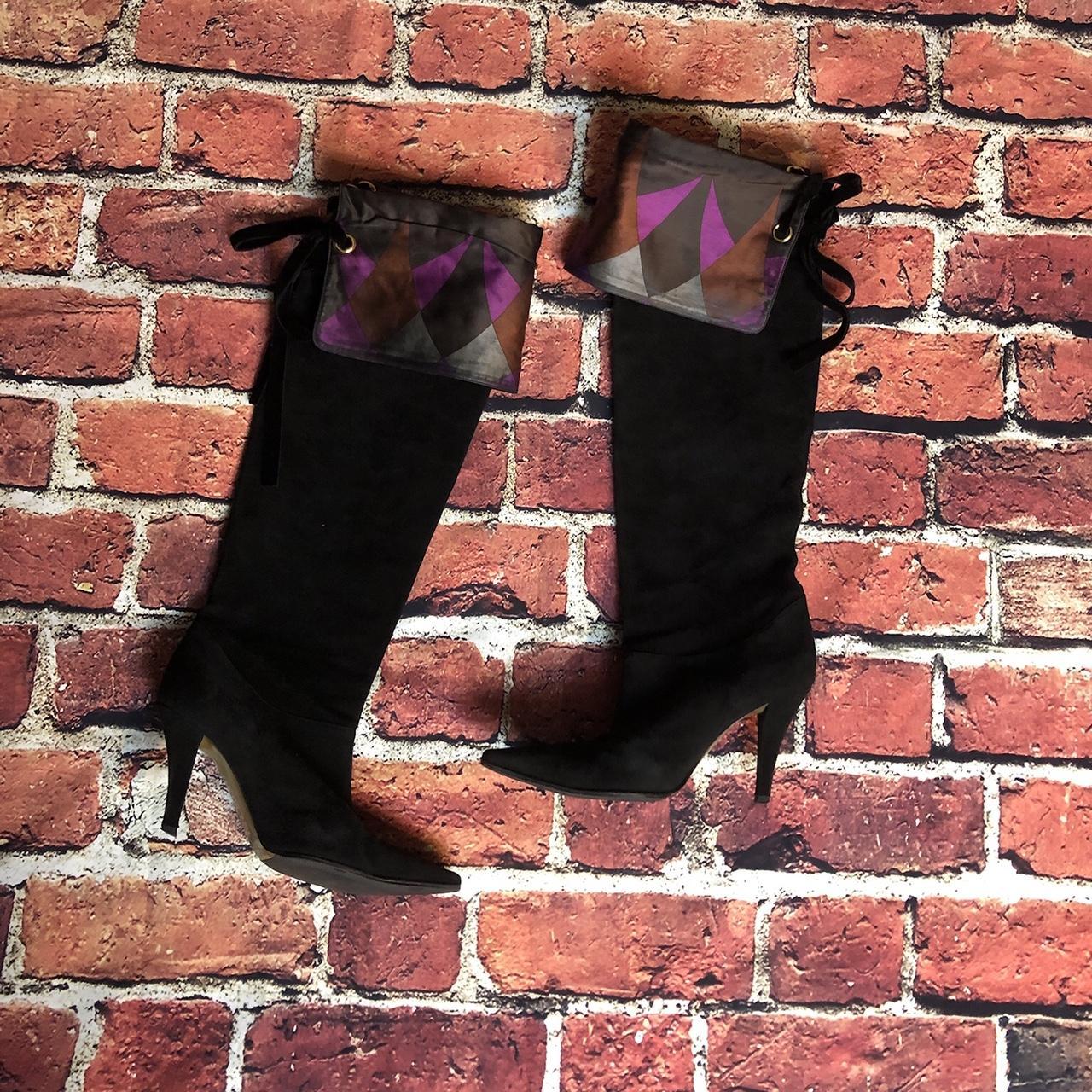 Emilio Pucci Women's Black Boots | Depop