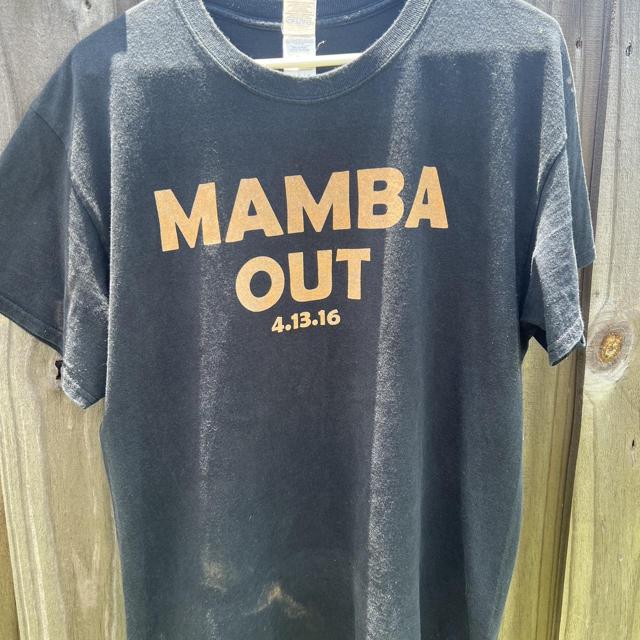 Mamba out shop t shirt