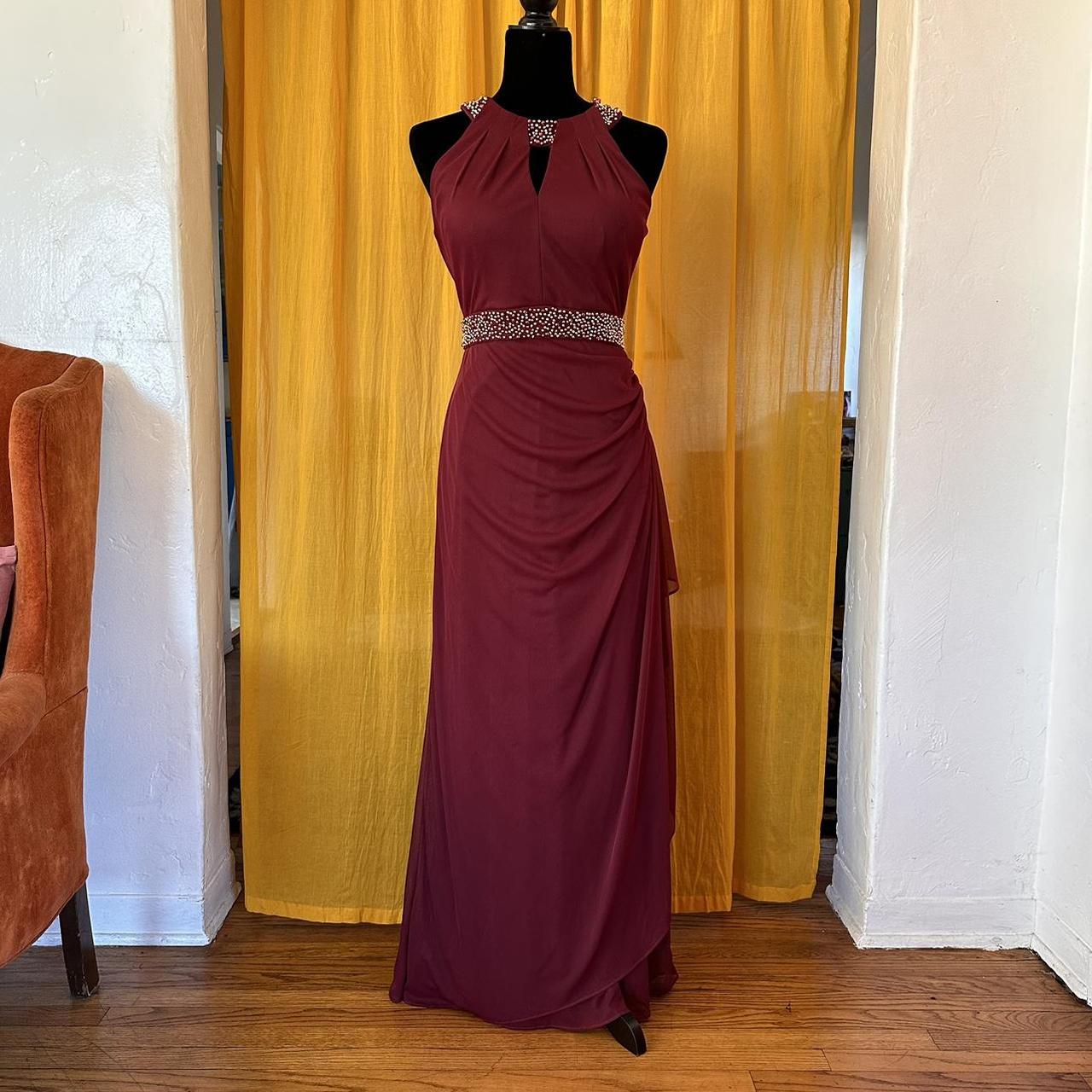 Gorgeous vintage Betsy Adam gown in wine red. This. Depop